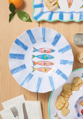Sewing Down South x Crown & Ivy&trade; Sardine Summer Melamine Serving Bowl