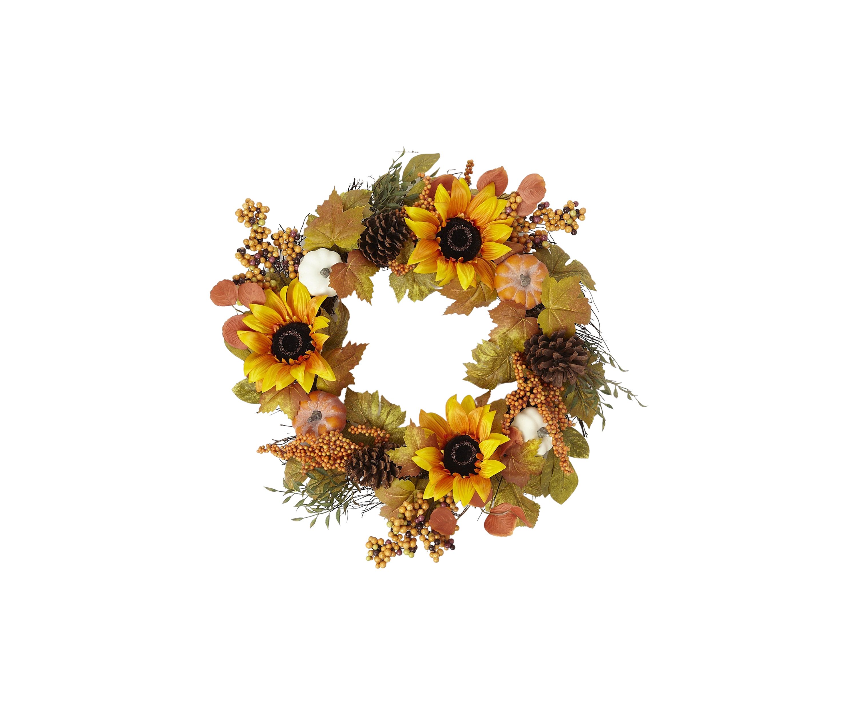 Sunflower Pumpkin Wreath