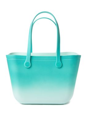 BEACH BAG Purple Ombre Tote Weekender Bag Teal Ombre Oversized