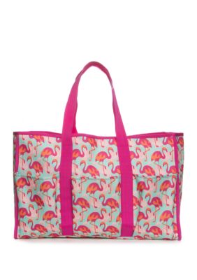 Crown & Ivy™ Flamingo Beach Bag Tote | belk