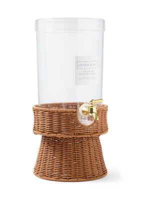 Rattan Beverage Dispenser