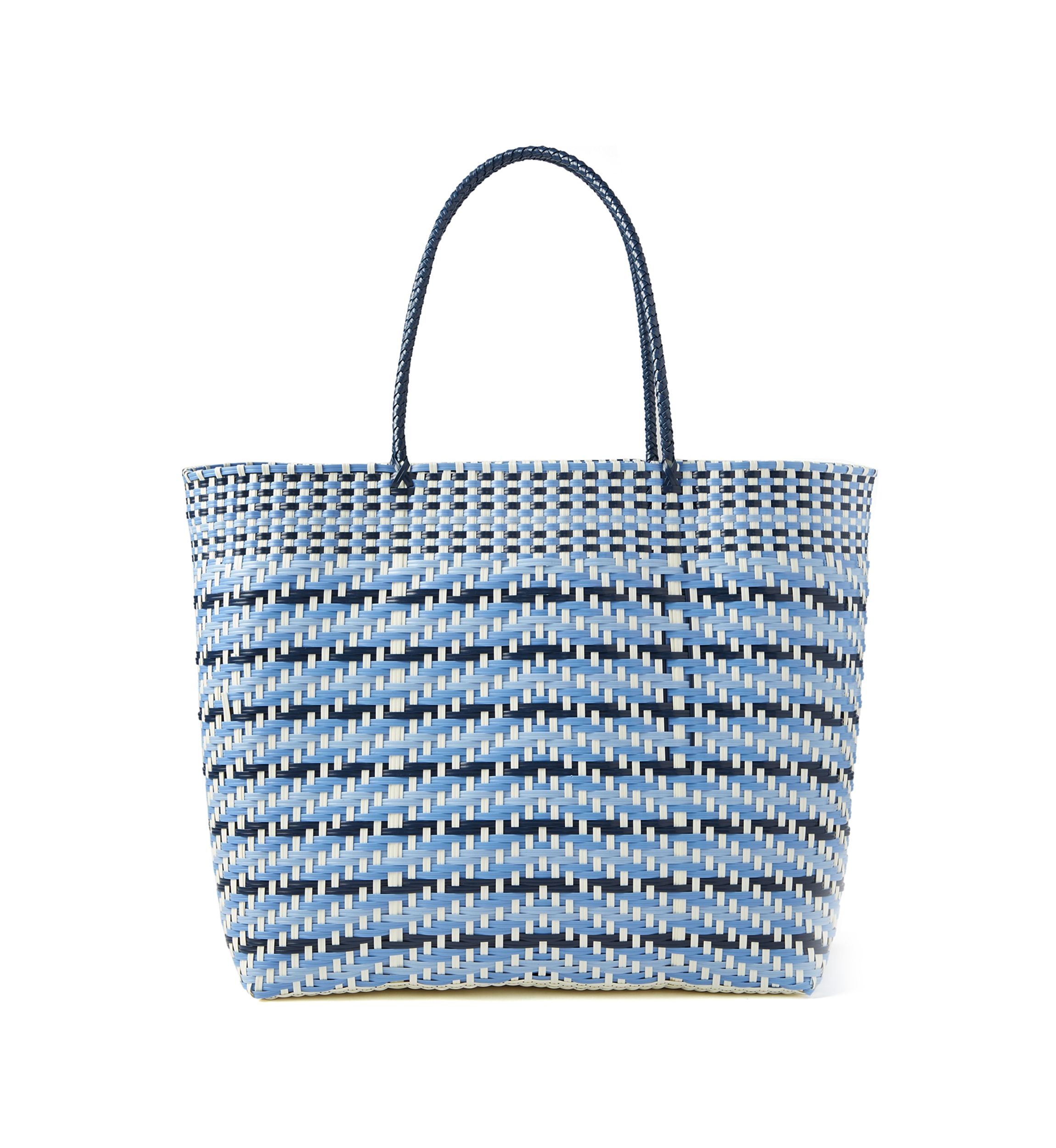   Multicolor Woven Beach Bag