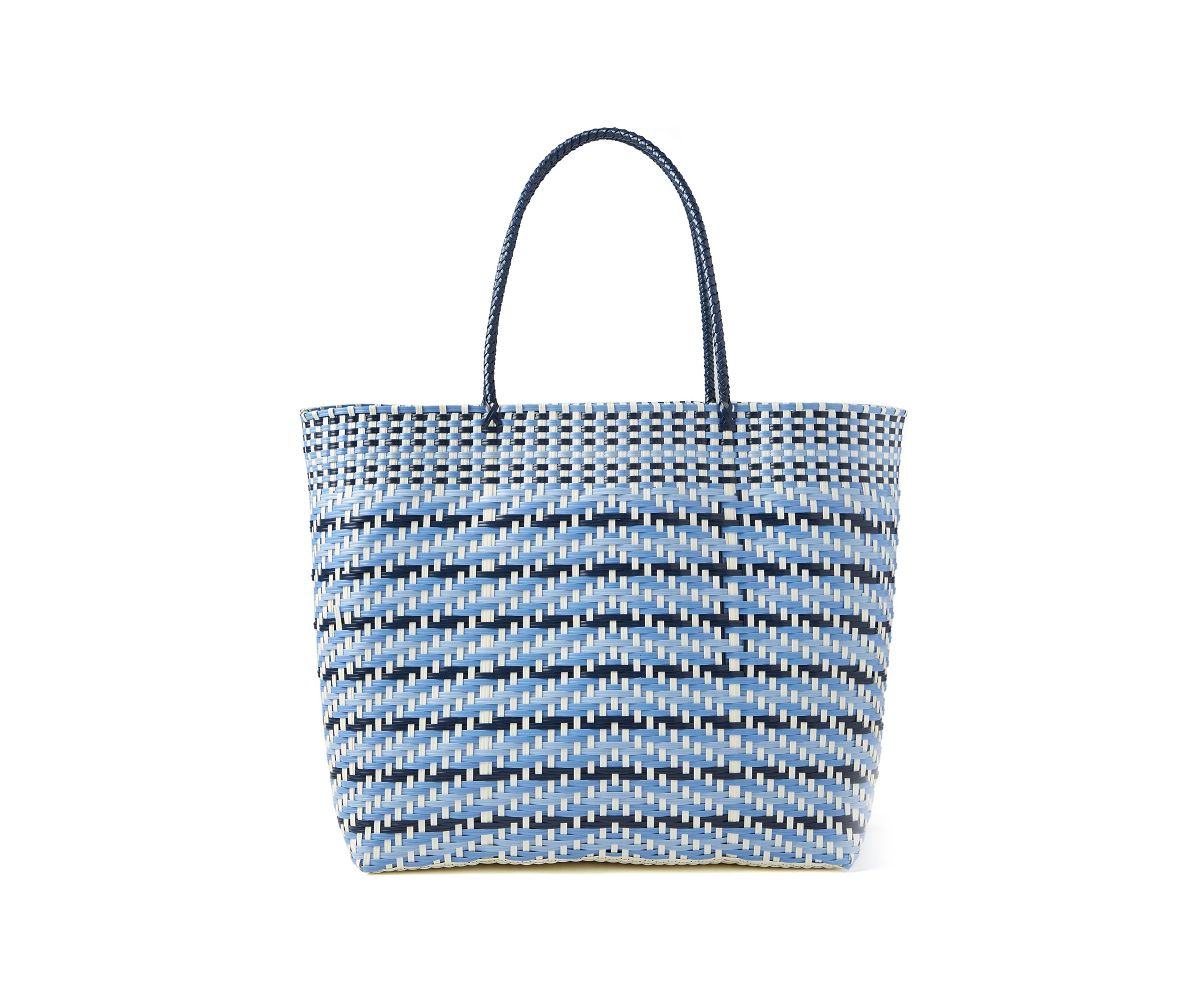   Multicolor Woven Beach Bag