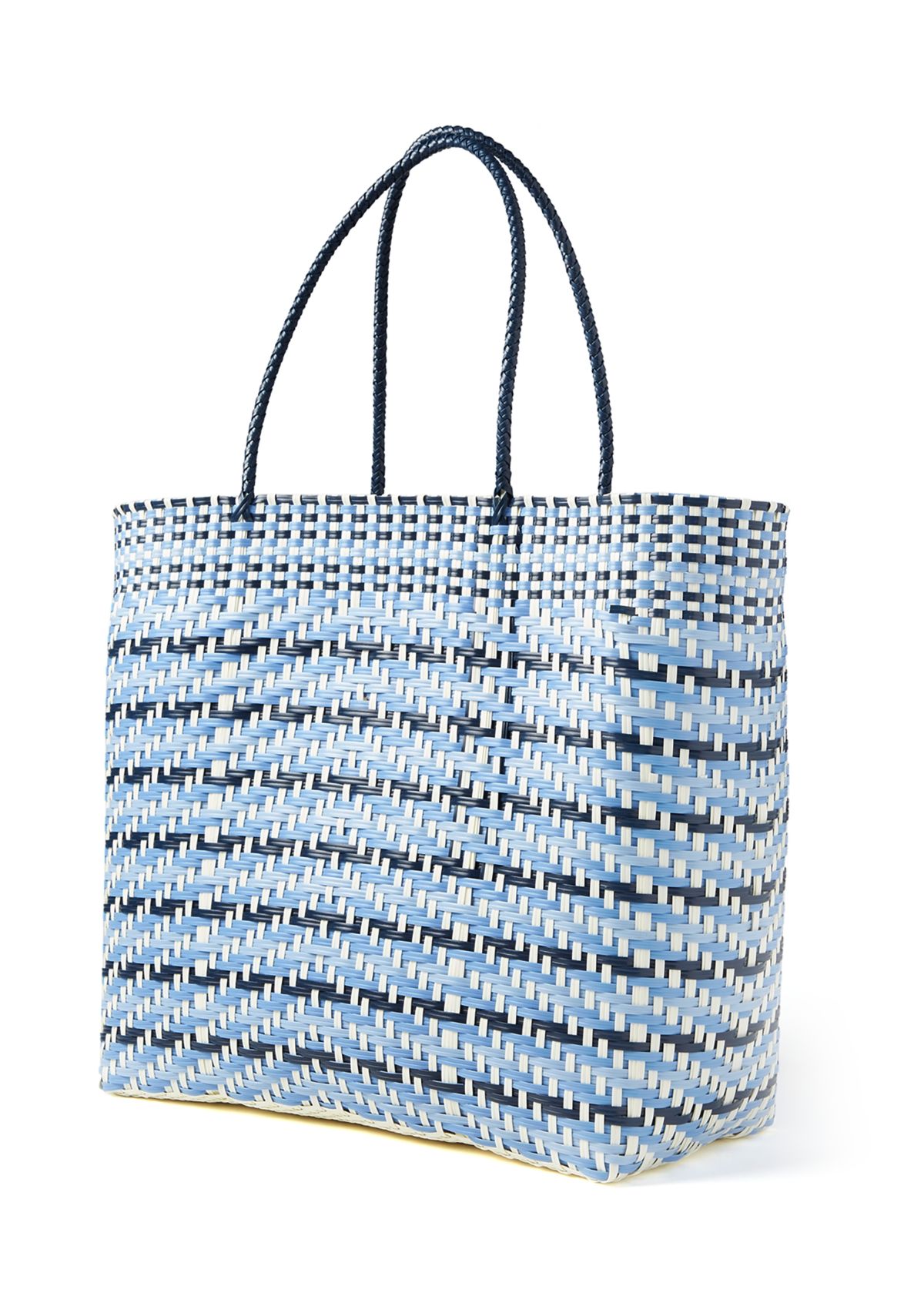   Multicolor Woven Beach Bag