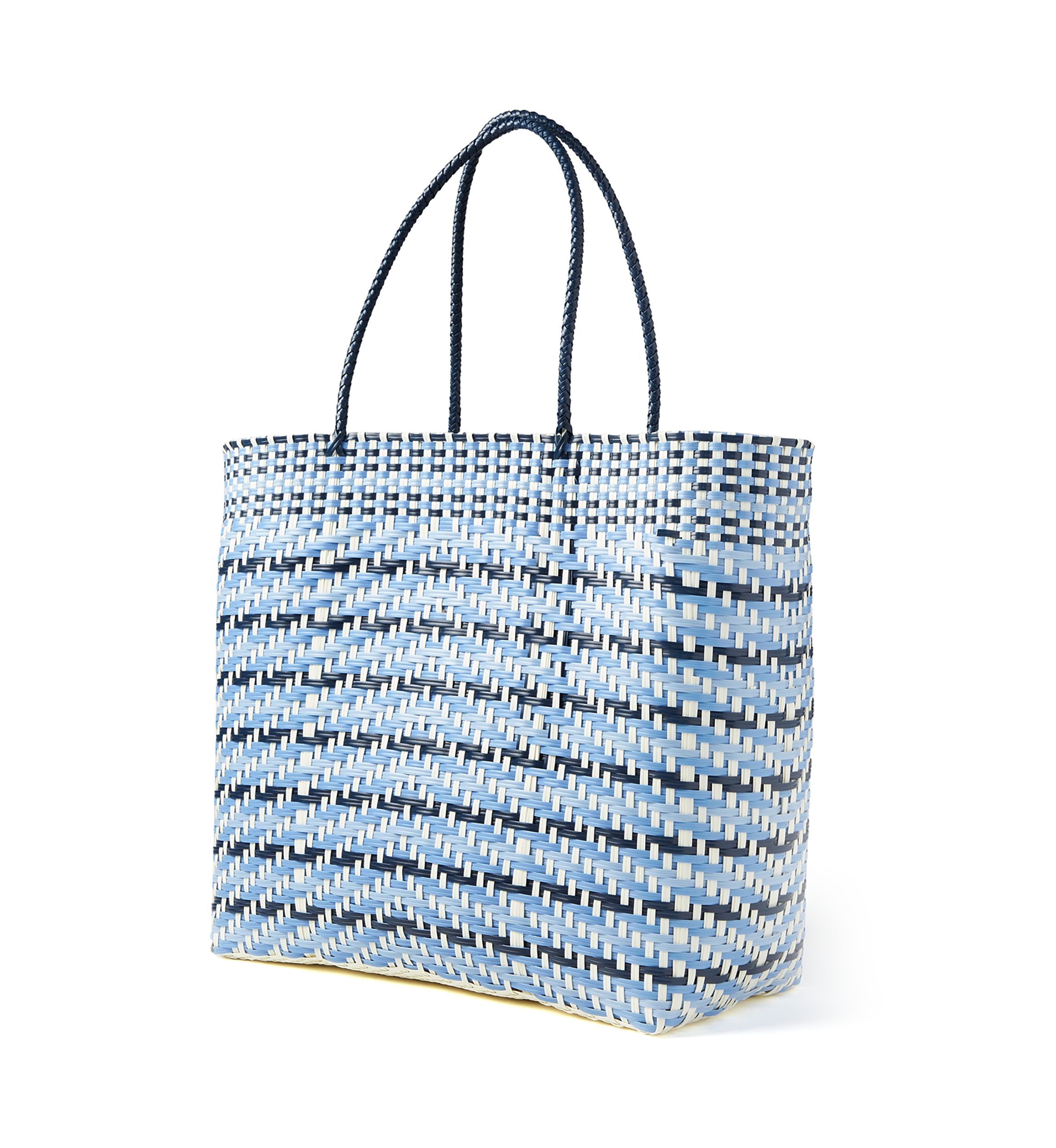   Multicolor Woven Beach Bag