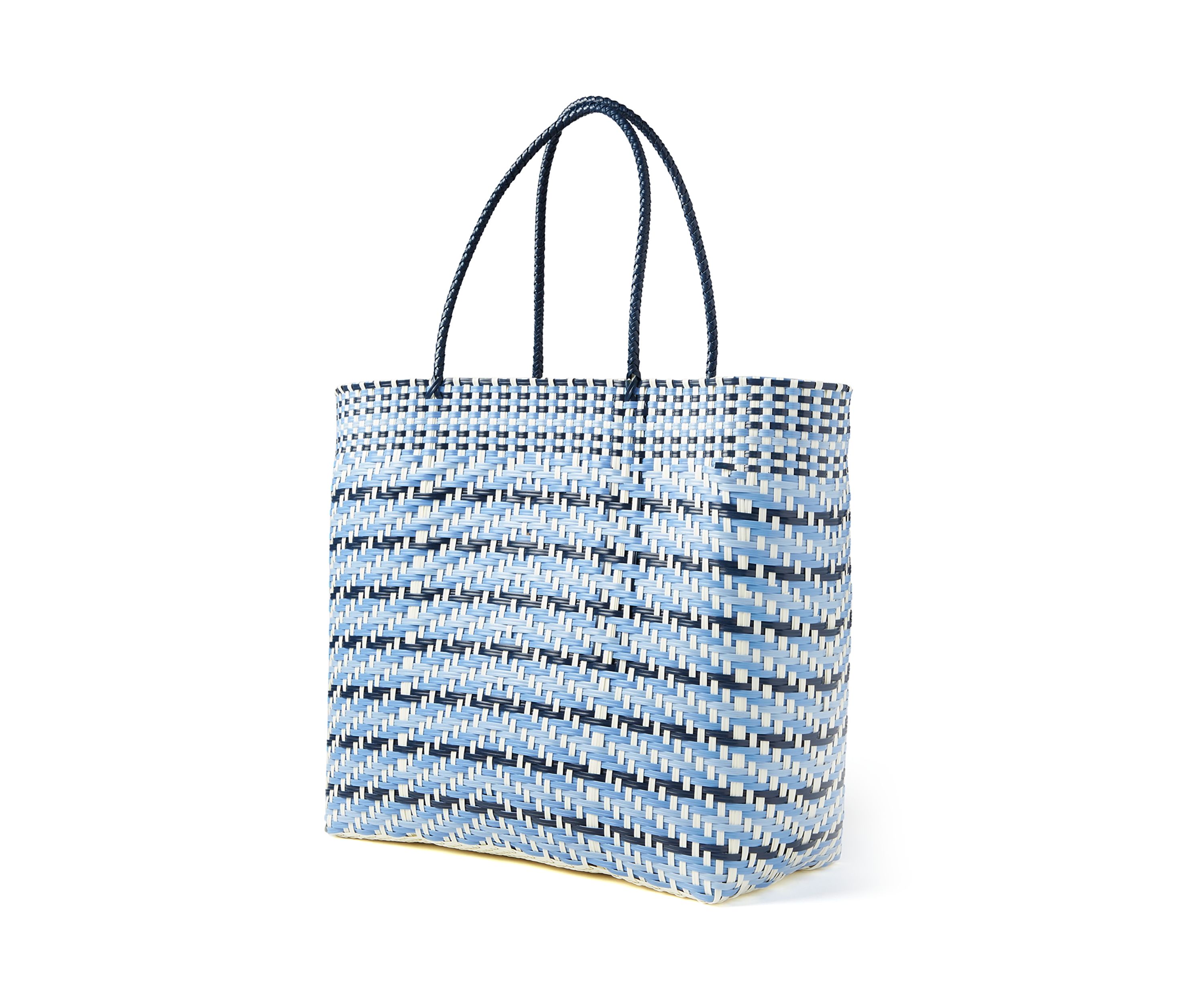   Multicolor Woven Beach Bag