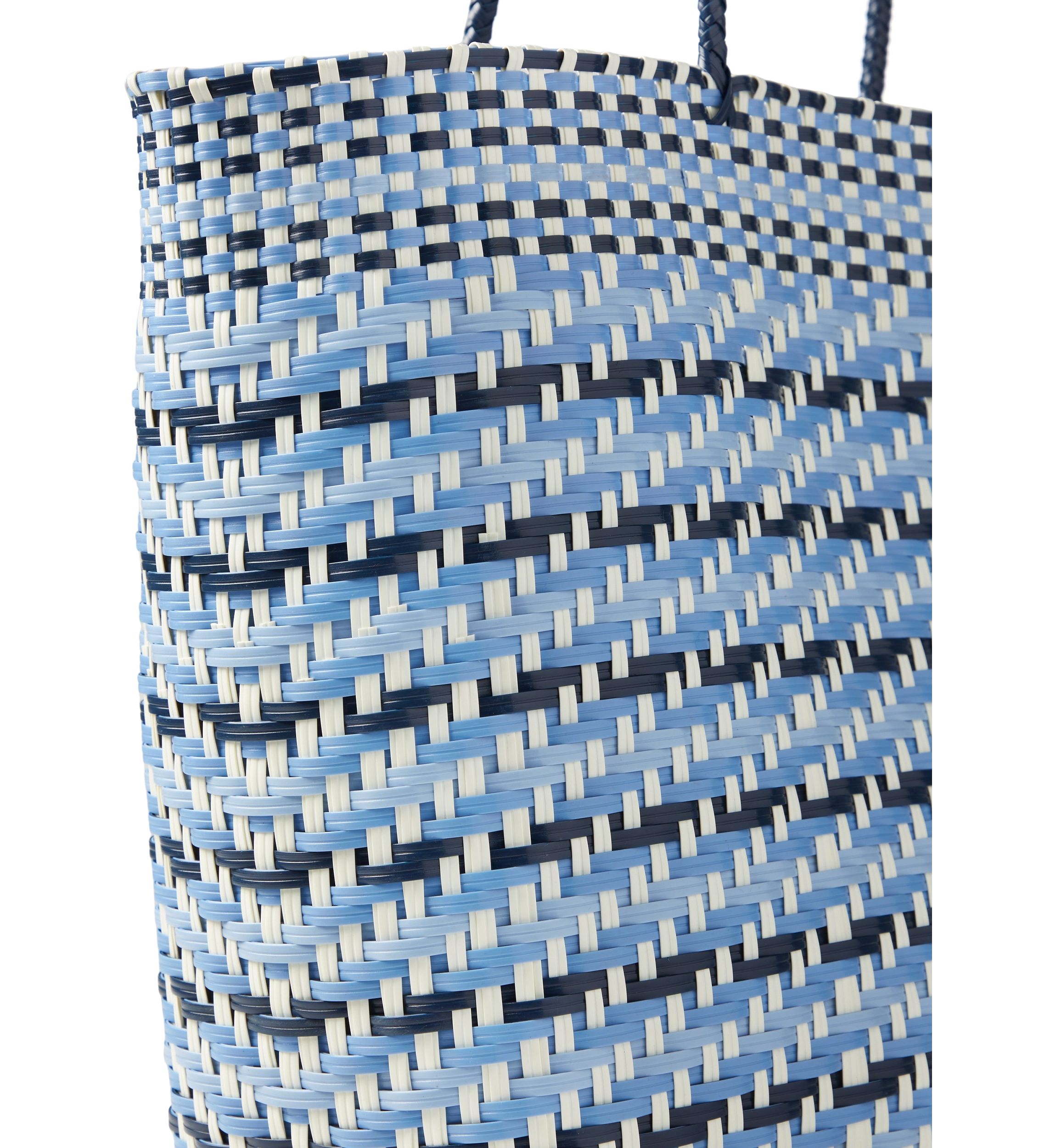   Multicolor Woven Beach Bag