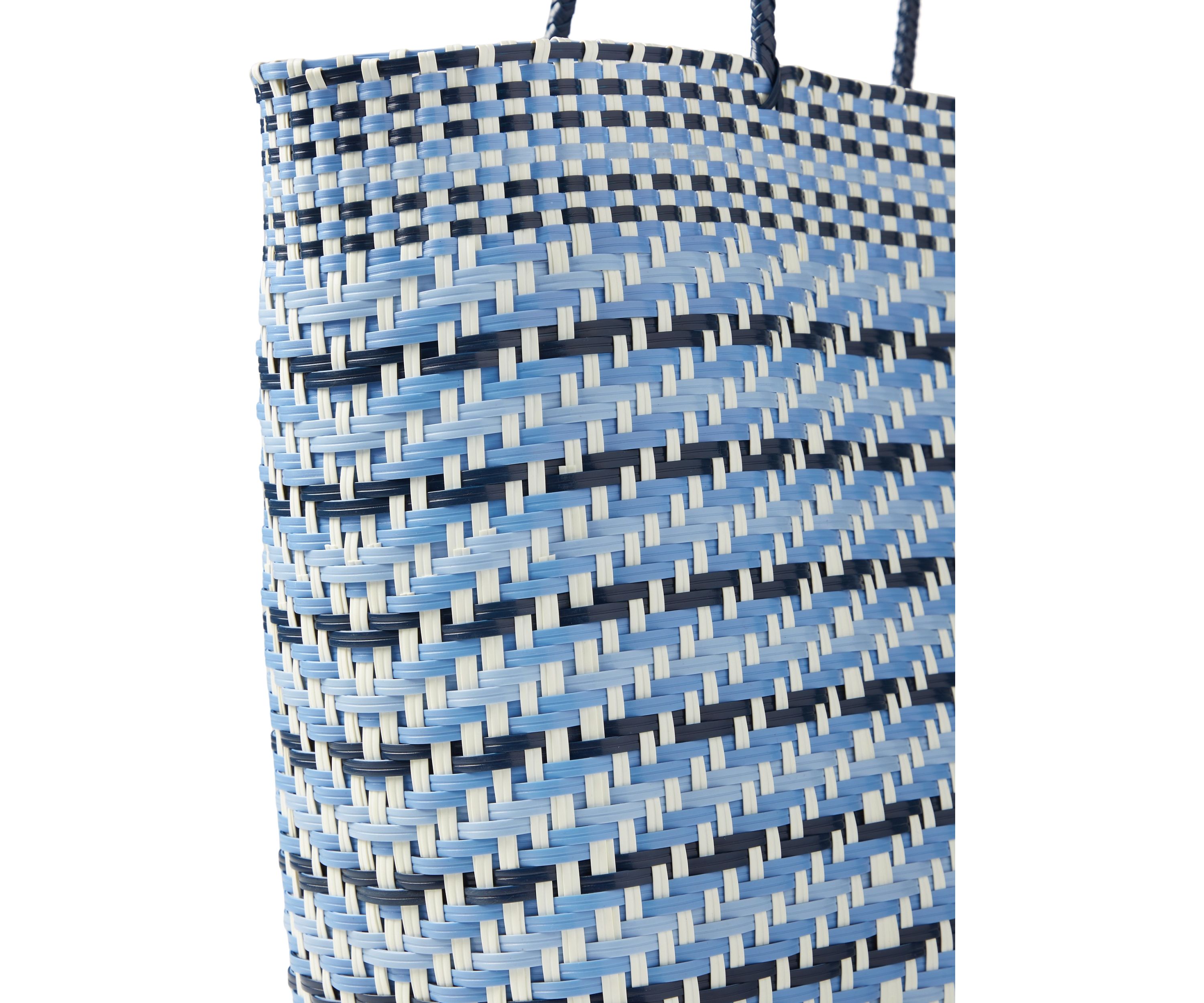   Multicolor Woven Beach Bag