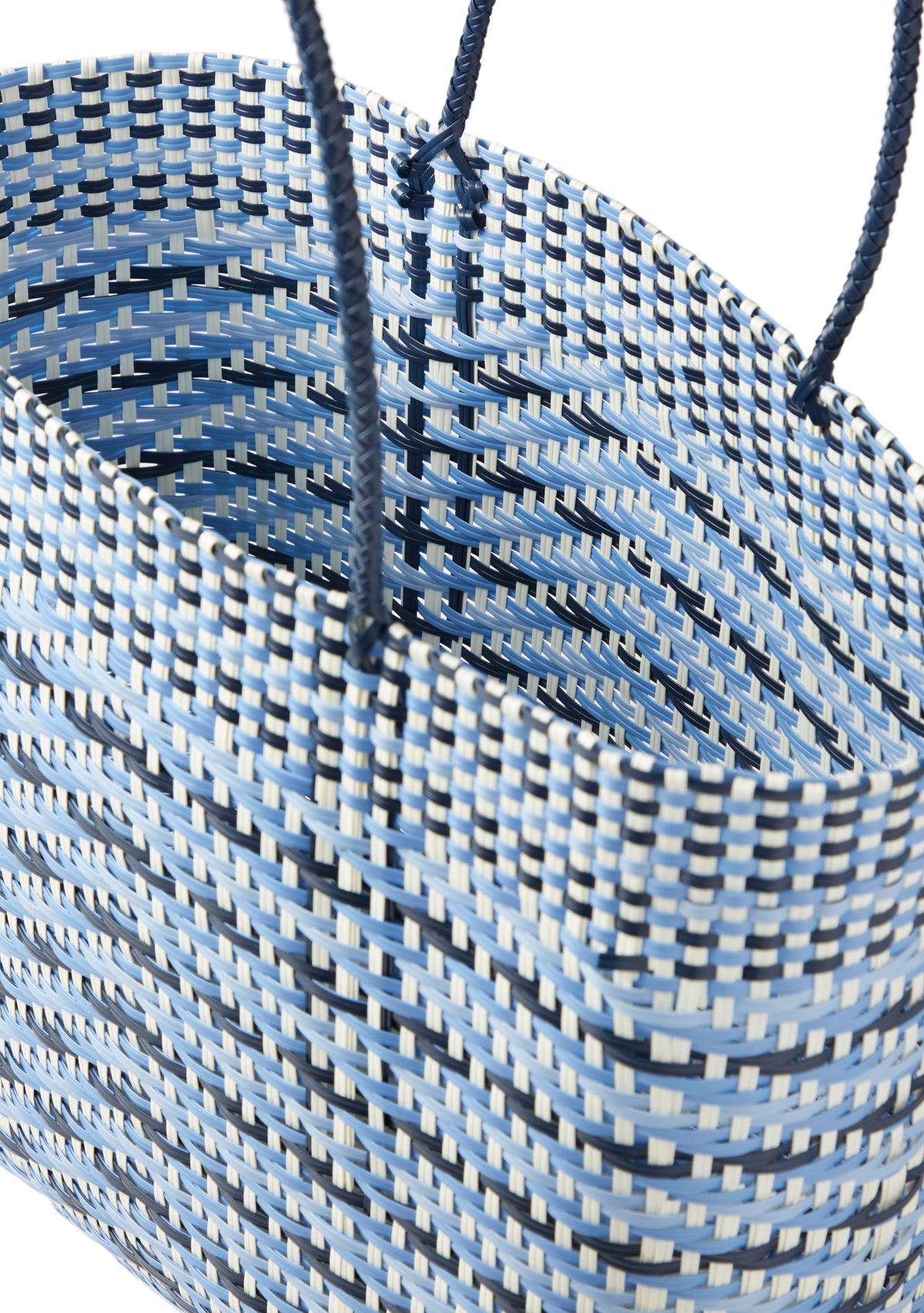   Multicolor Woven Beach Bag