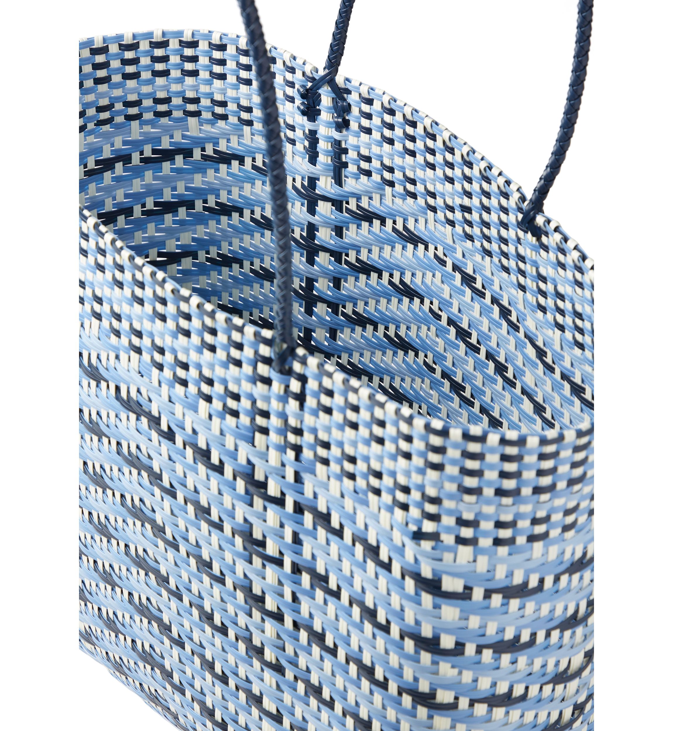   Multicolor Woven Beach Bag