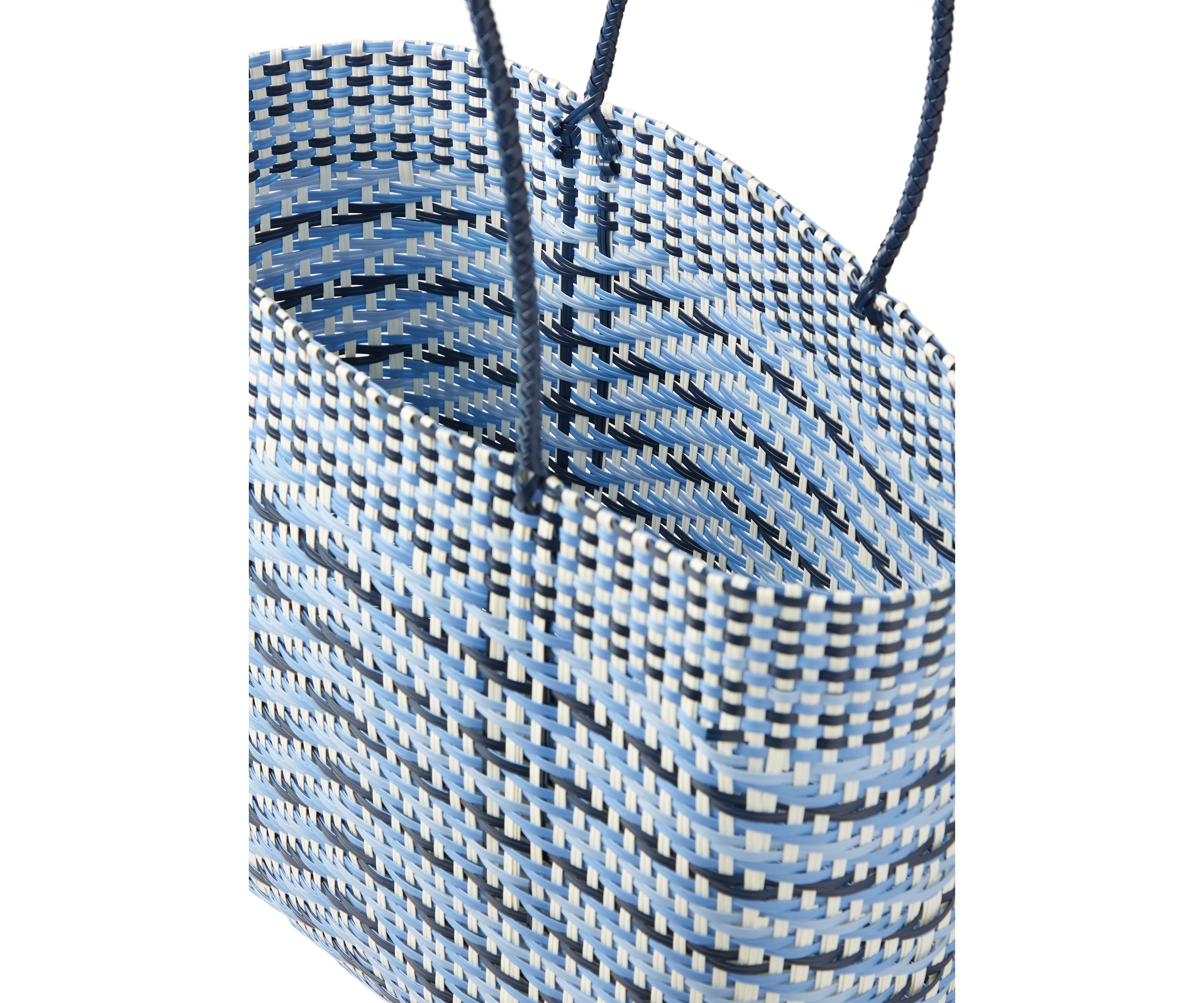   Multicolor Woven Beach Bag