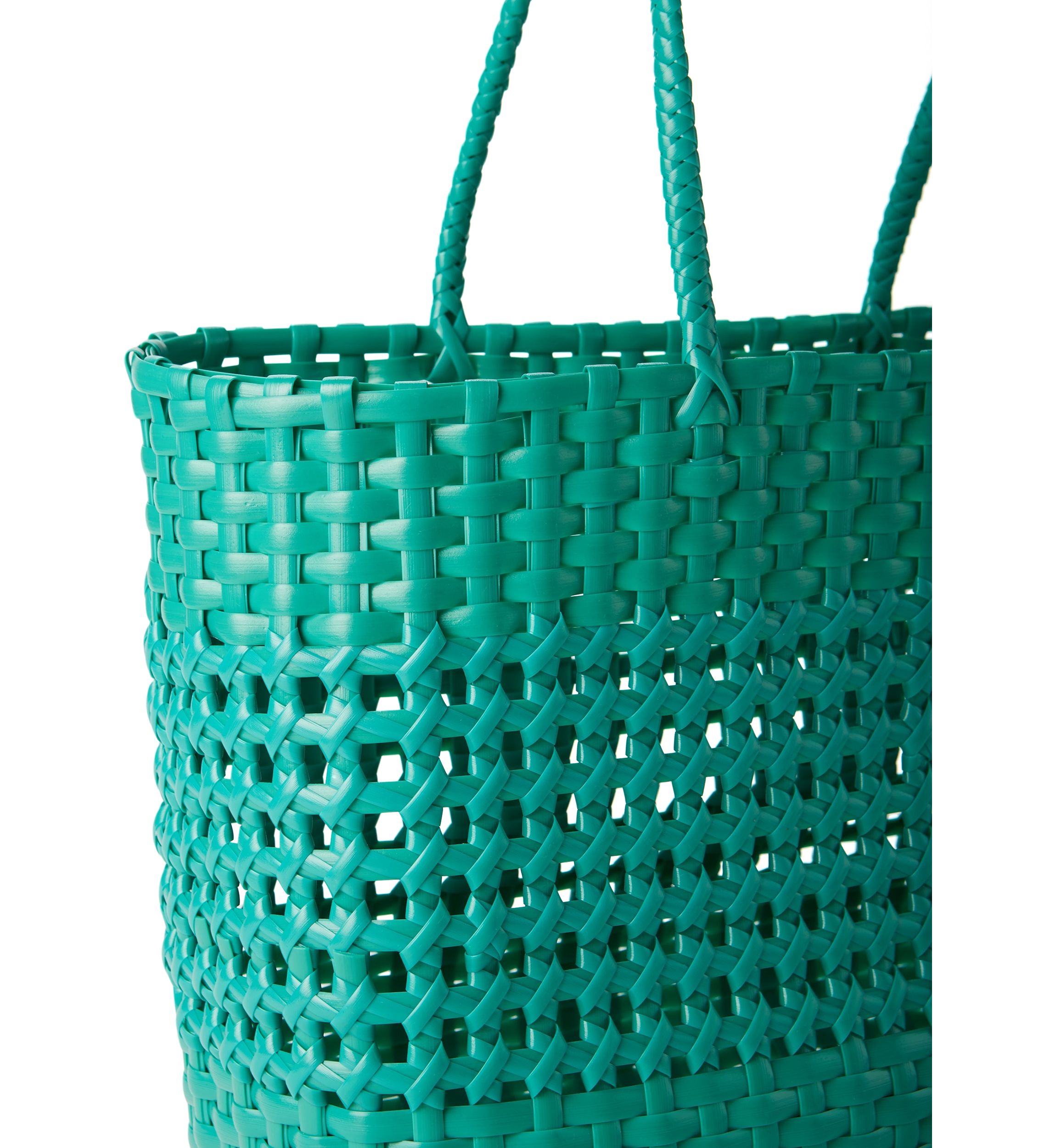 Woven Solid Color Beach Bag 