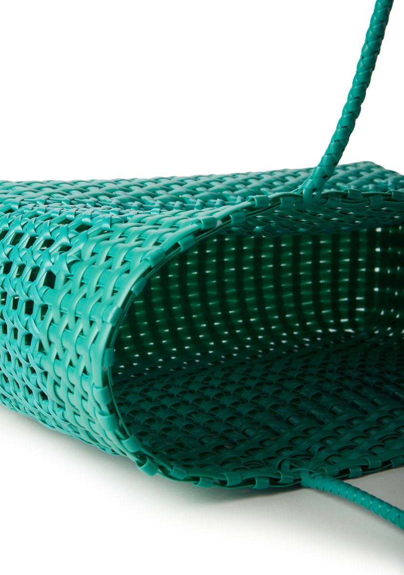 Woven Solid Color Beach Bag 