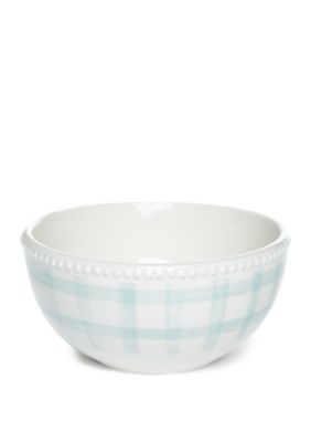 modern.southern.home.easter gingham robins egg salad plat