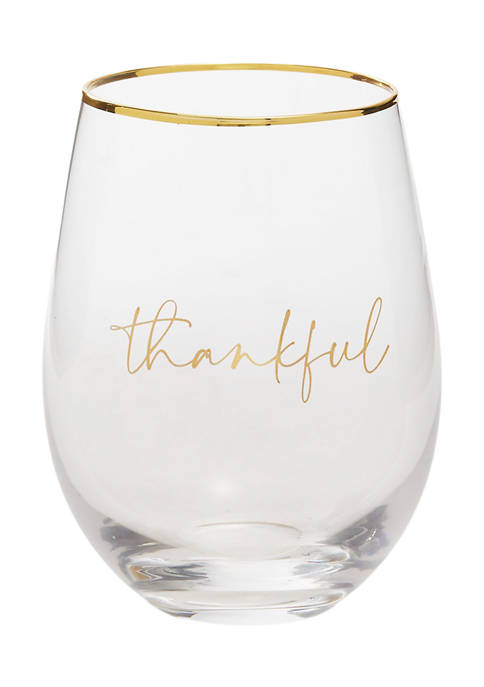 Modern. Southern. Home.™ Stemless Thank You Wine Glass
