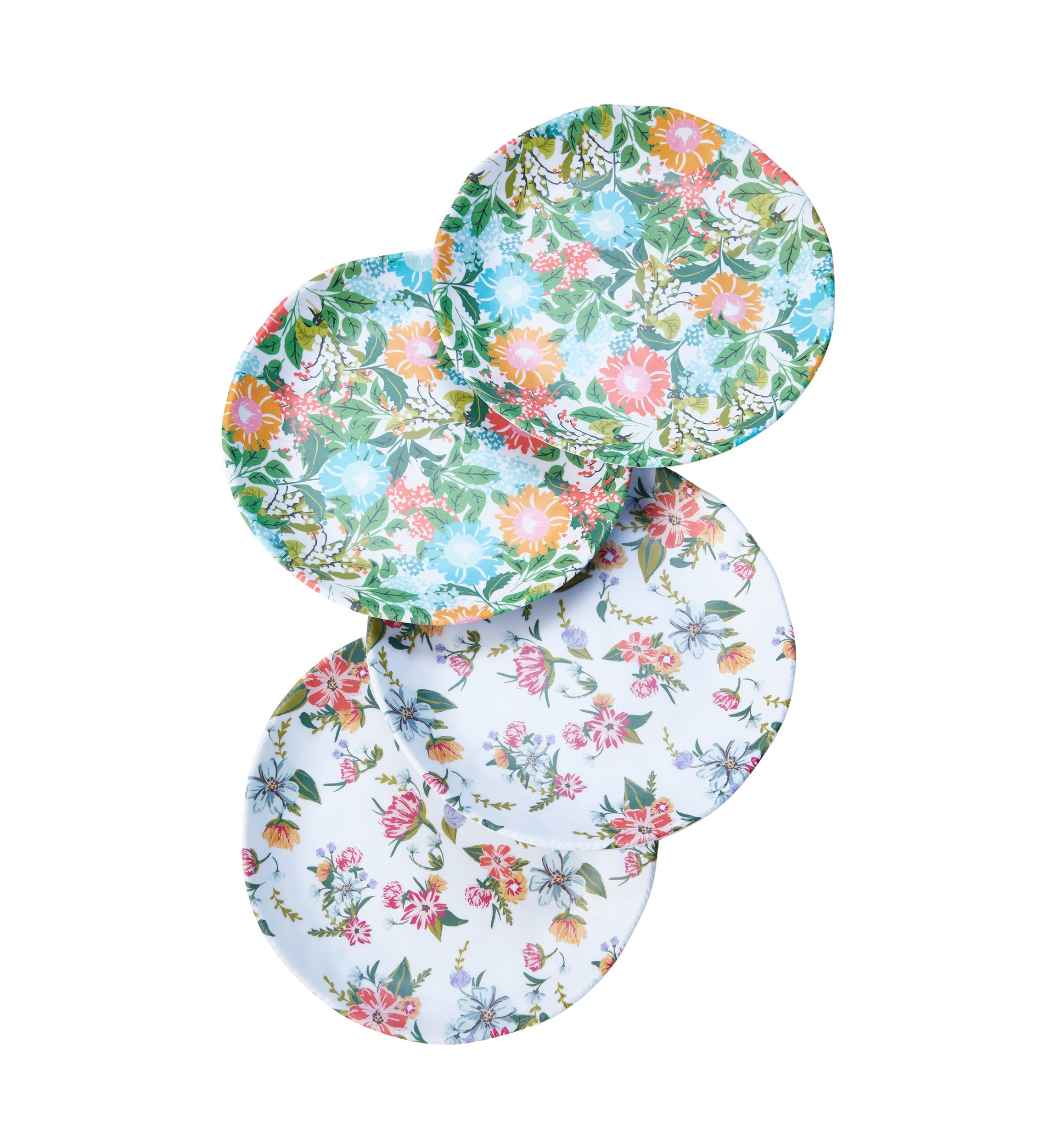 Plaid Melamine 11" Dinner Plates - Set of 4 