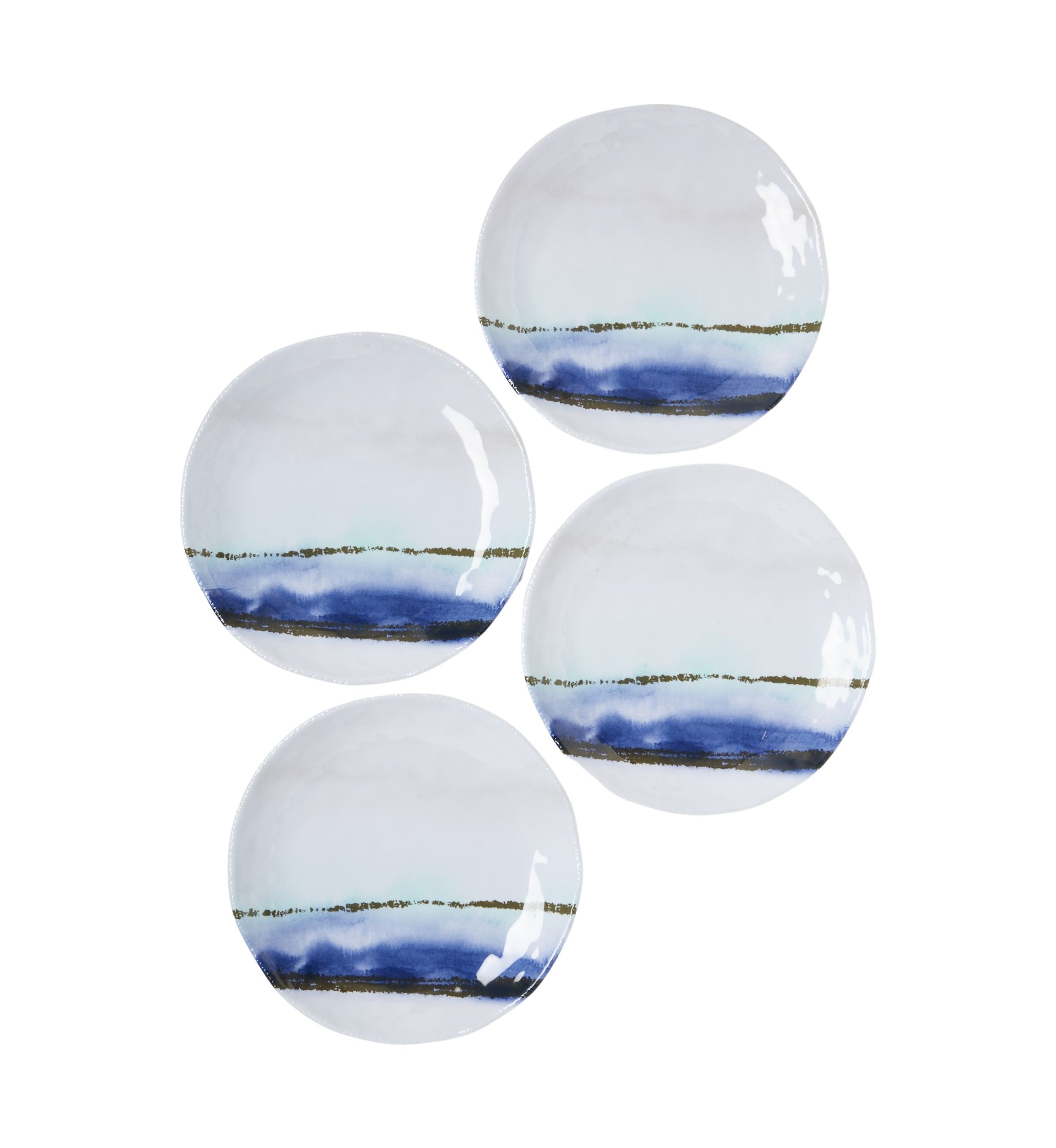 Coast Stripe 11" Dinner Plates - Set of 4 
