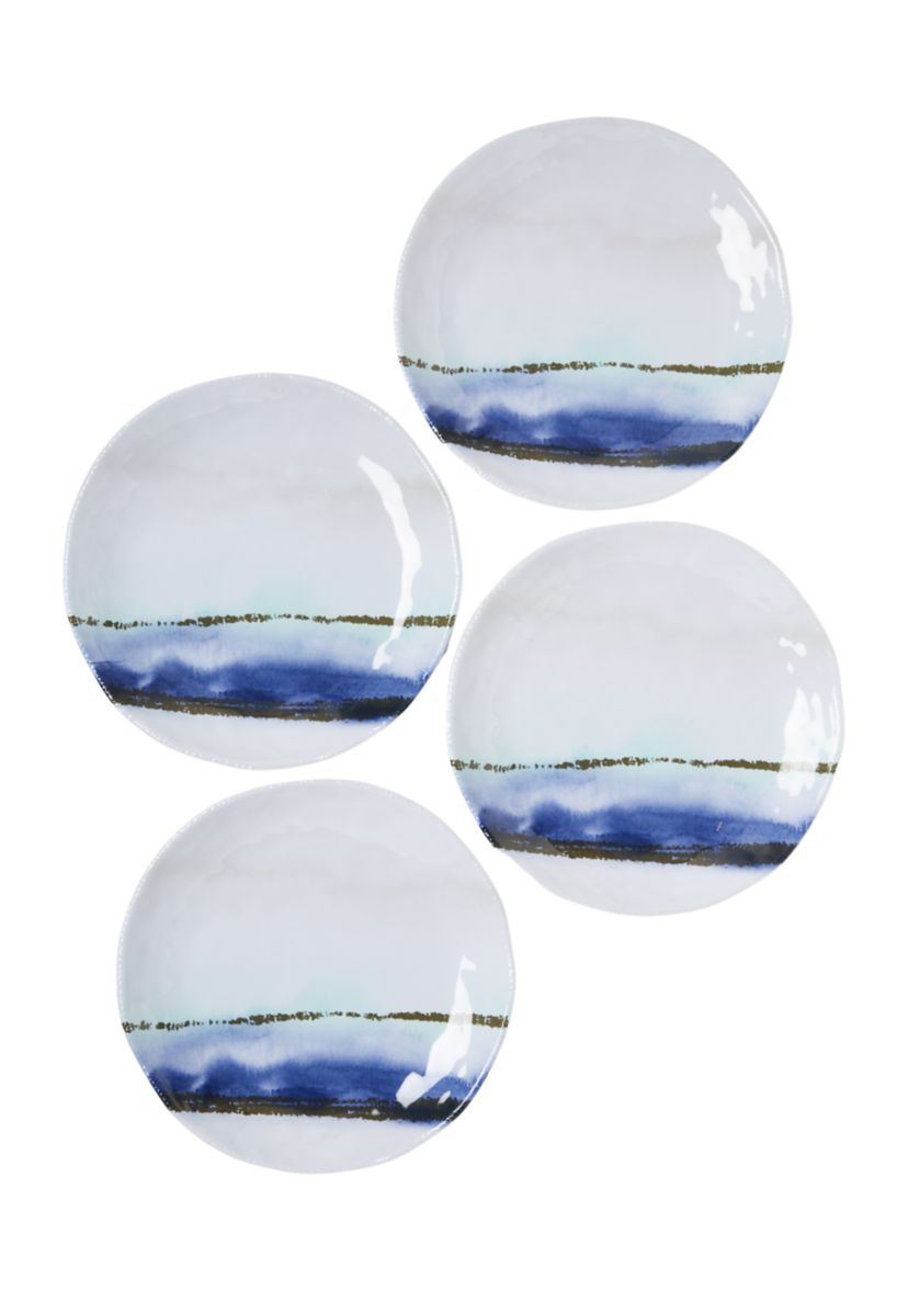 Coast Stripe 11" Dinner Plates - Set of 4 
