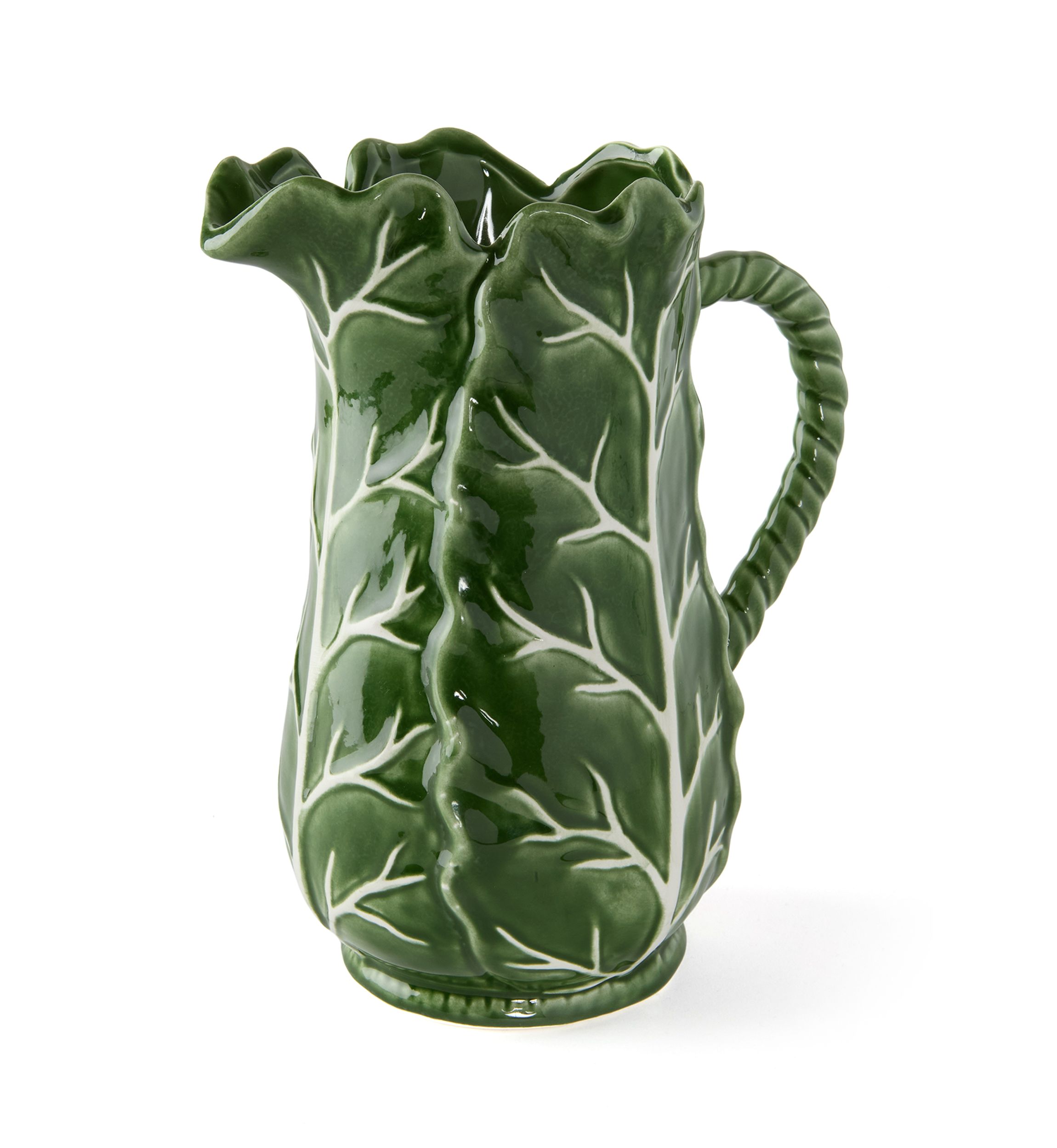 Dark Green Cabbage Pitcher