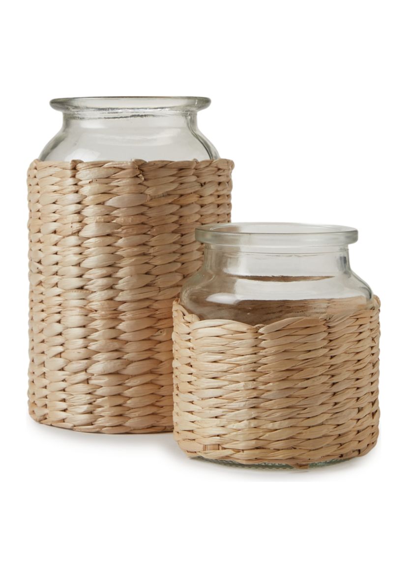 Seagrass Wrapped Jar