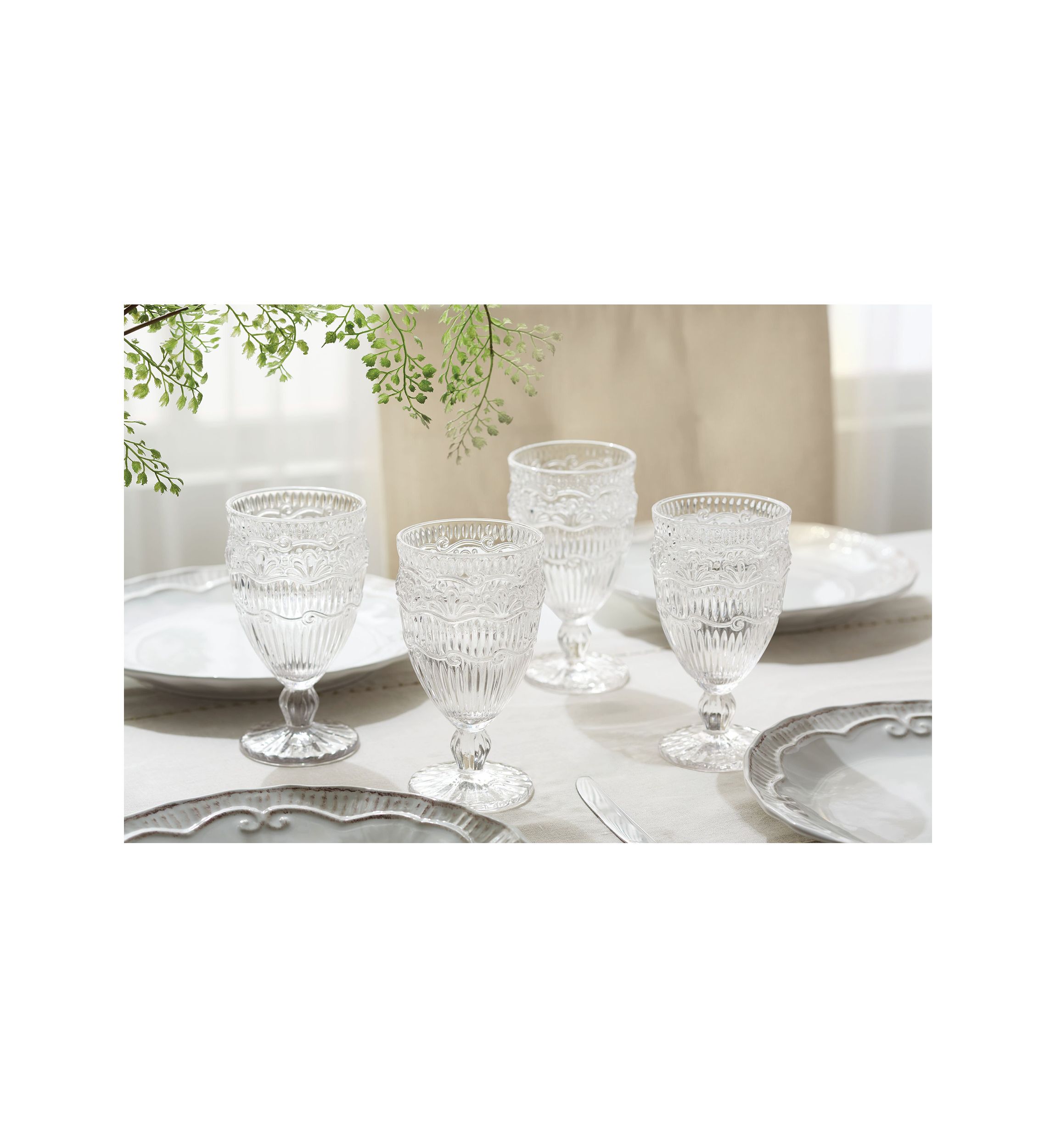 4 Piece Capri Glassware Set