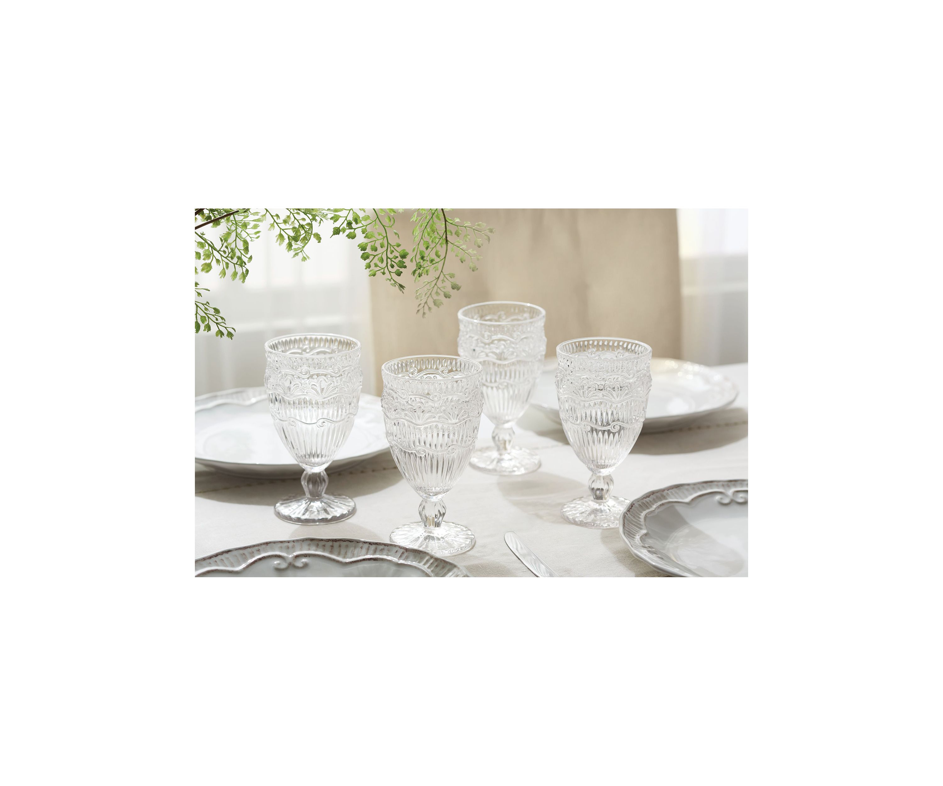 4 Piece Capri Glassware Set