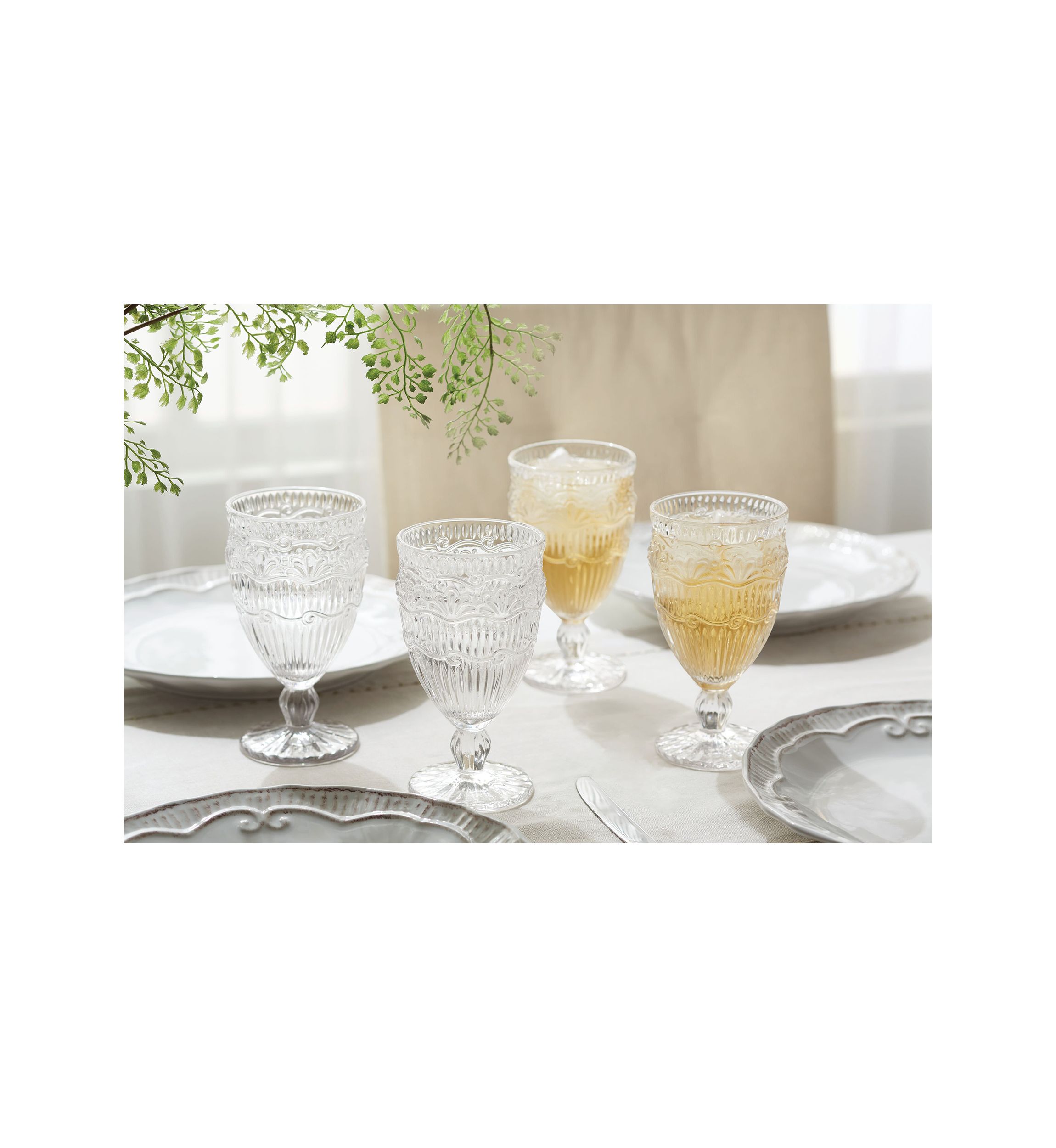 4 Piece Capri Glassware Set
