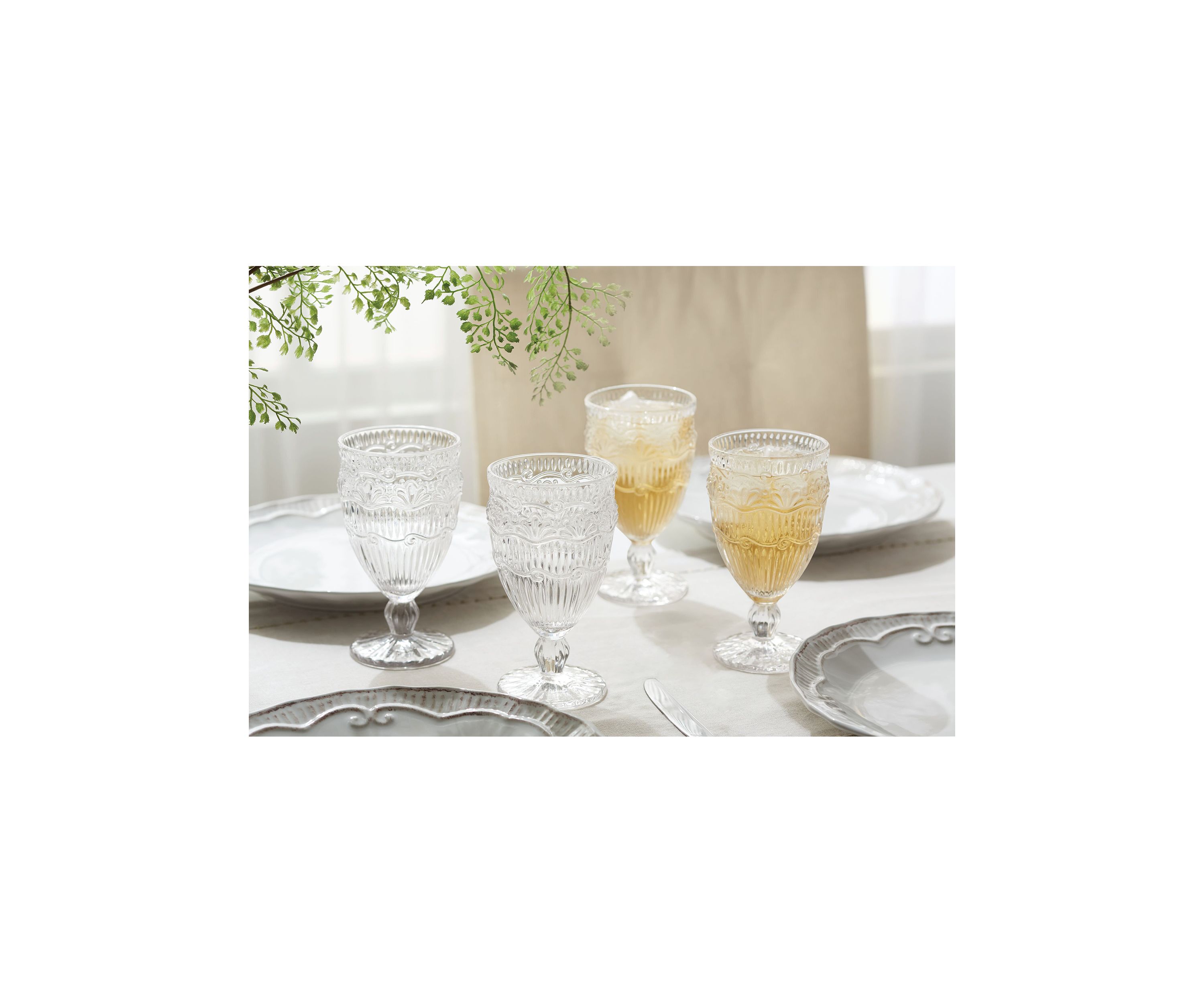 4 Piece Capri Glassware Set