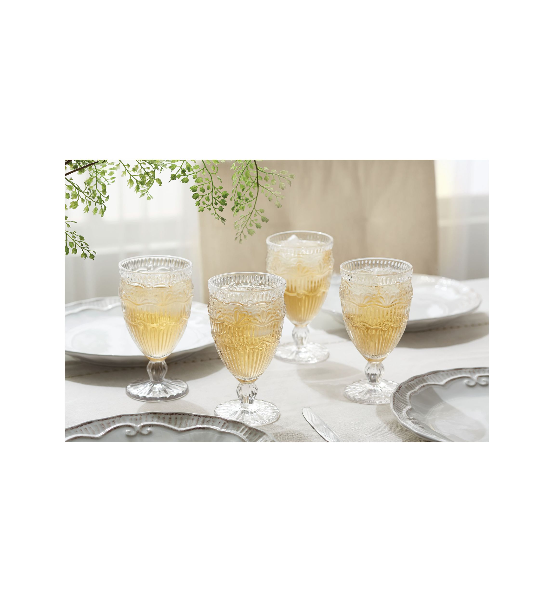 4 Piece Capri Glassware Set