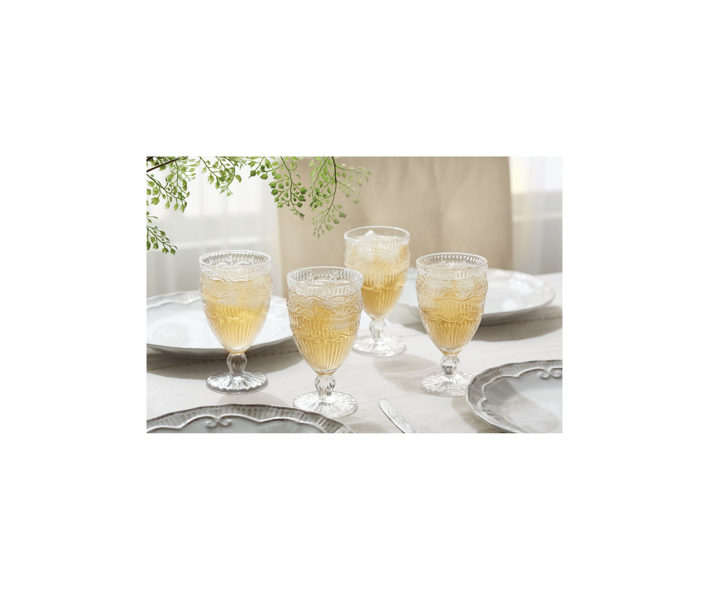4 Piece Capri Glassware Set