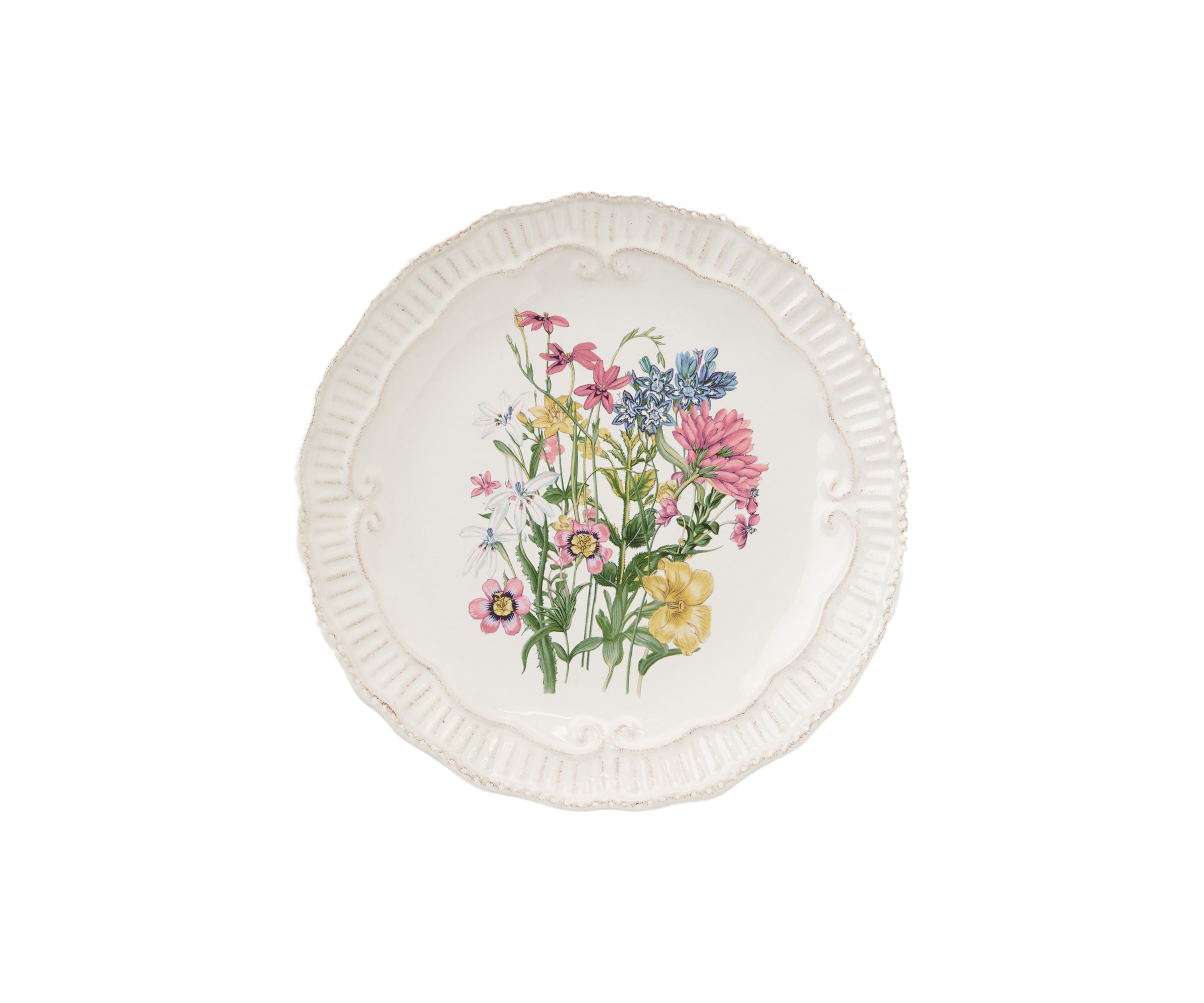 Spring Floral Capri Salad Plate