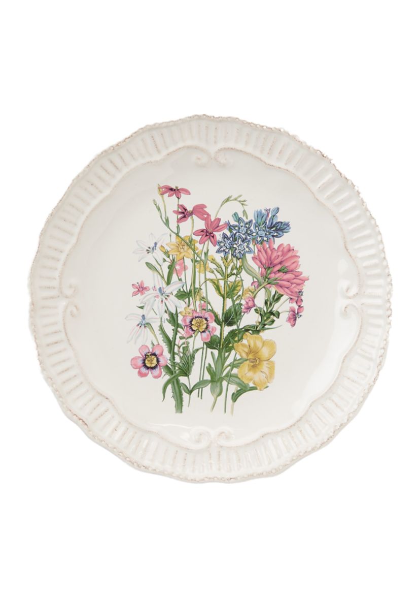 Spring Floral Capri Salad Plate