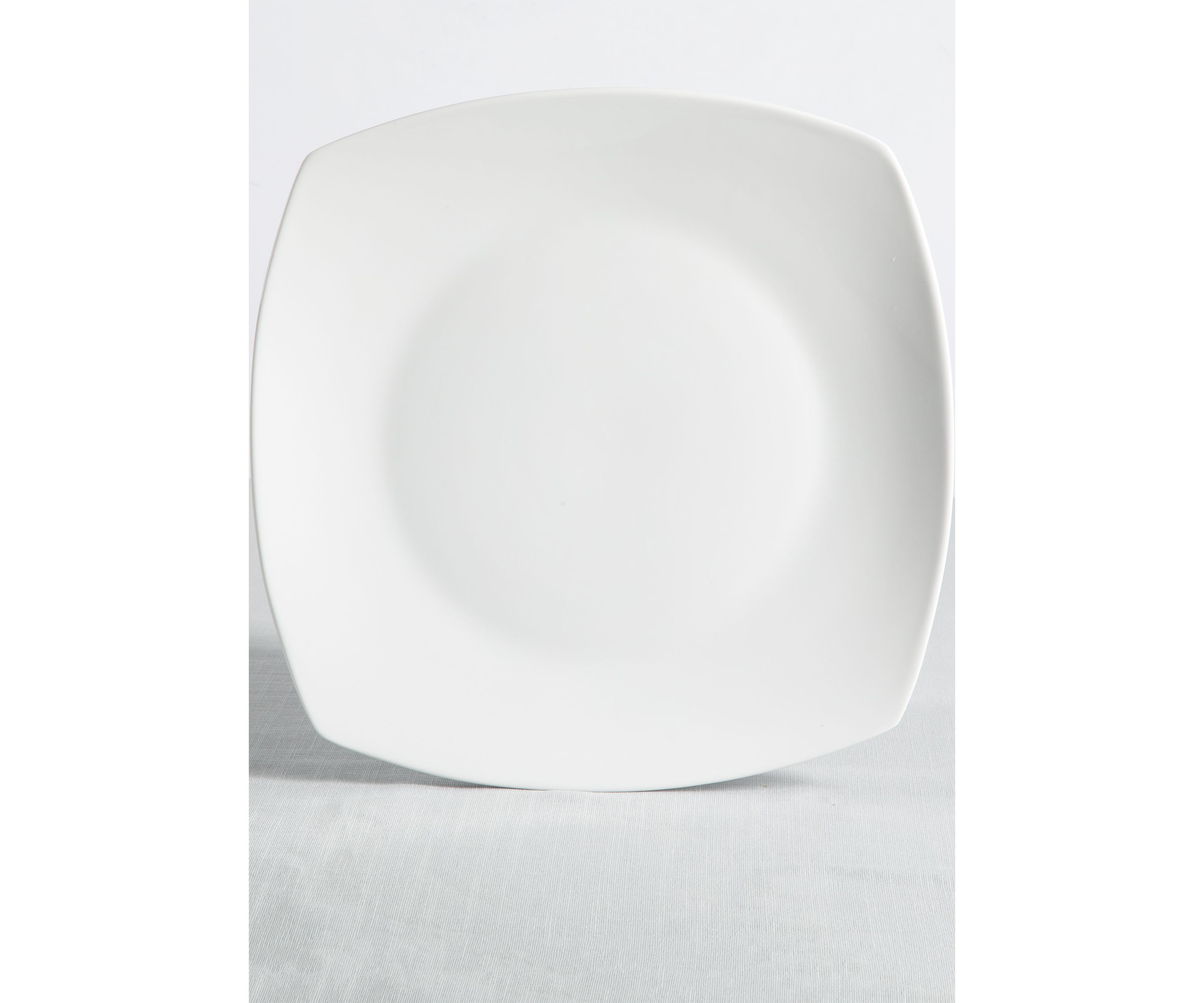 12 Piece Signature White Soft Square Plates