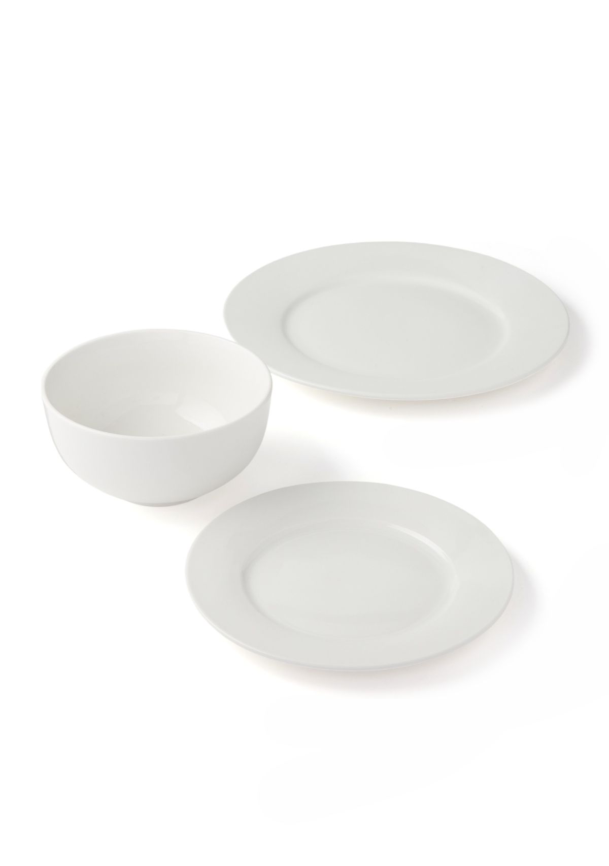 White Ceramic 12 Piece Coupe Set