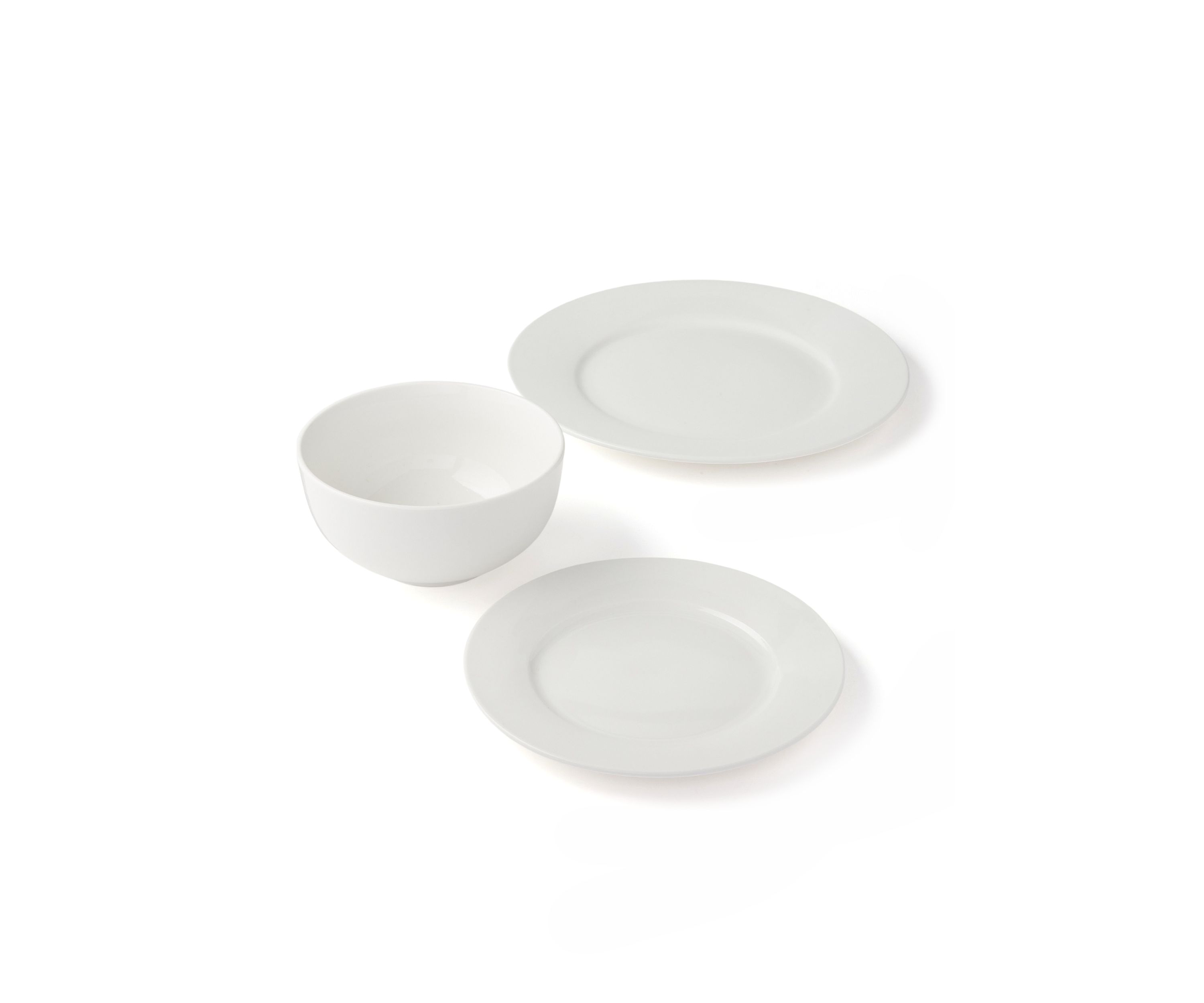 White Ceramic 12 Piece Coupe Set