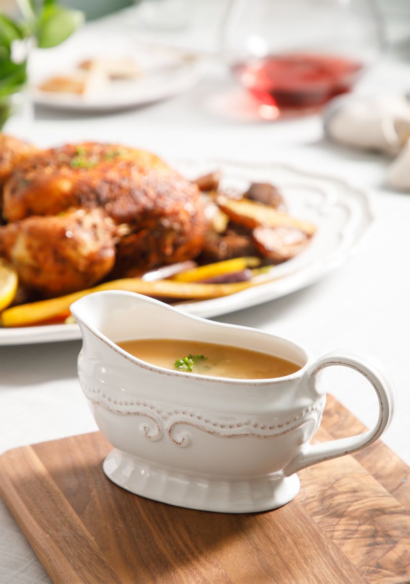 Capri White Gravy Boat
