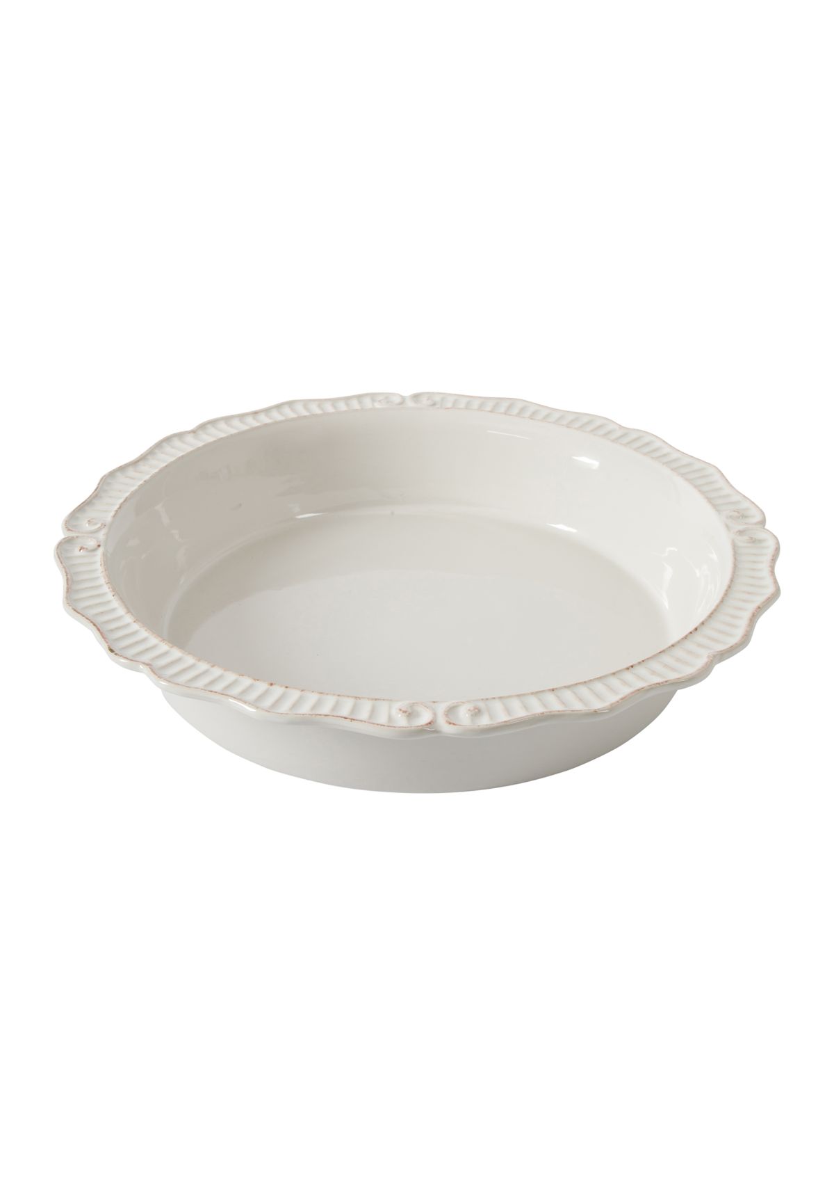Capri White Pie Dish