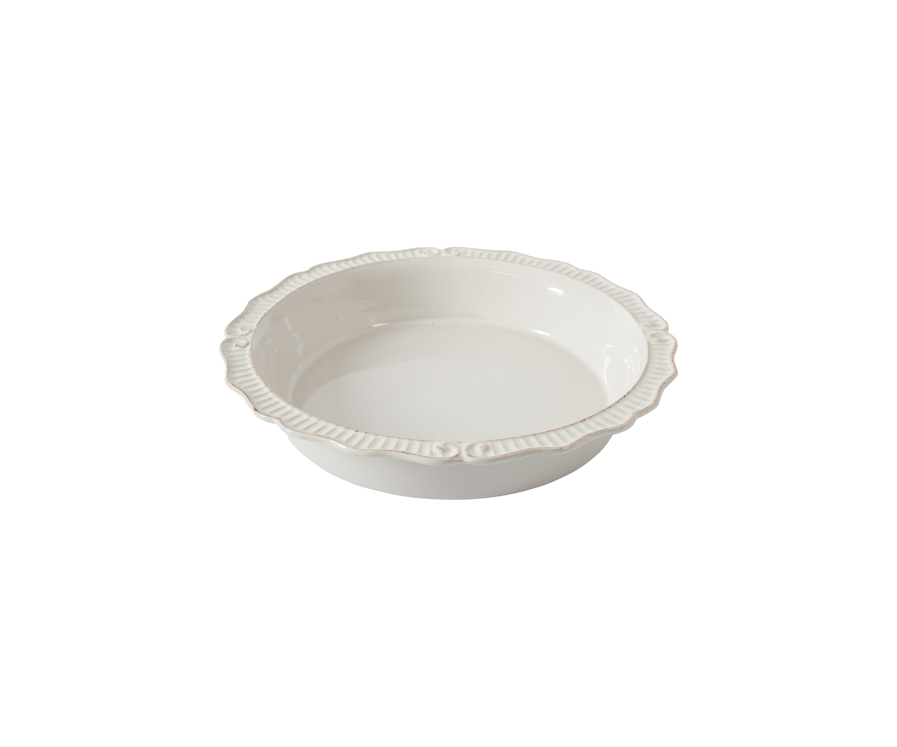 Capri White Pie Dish