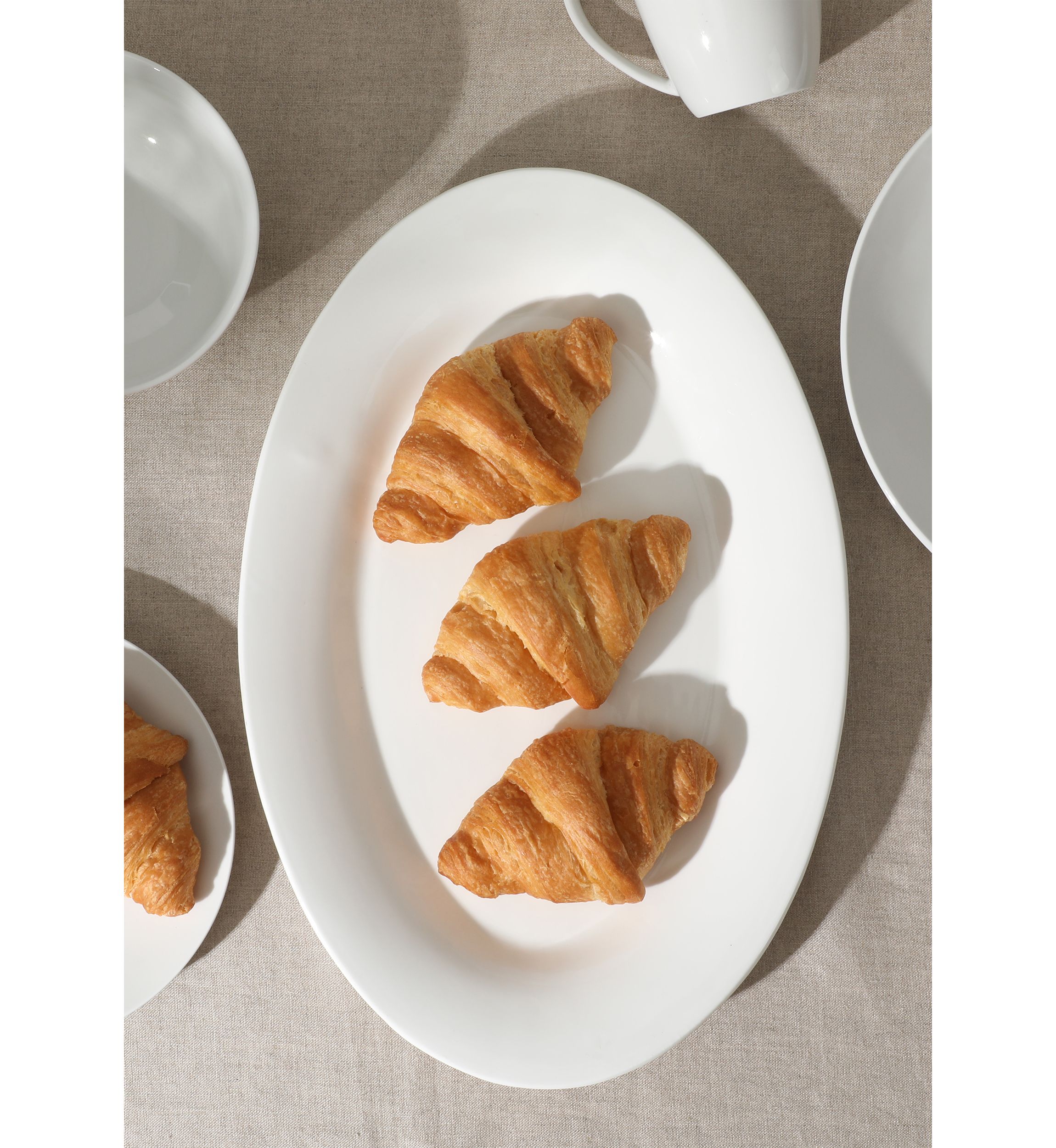Large Solid White Platter