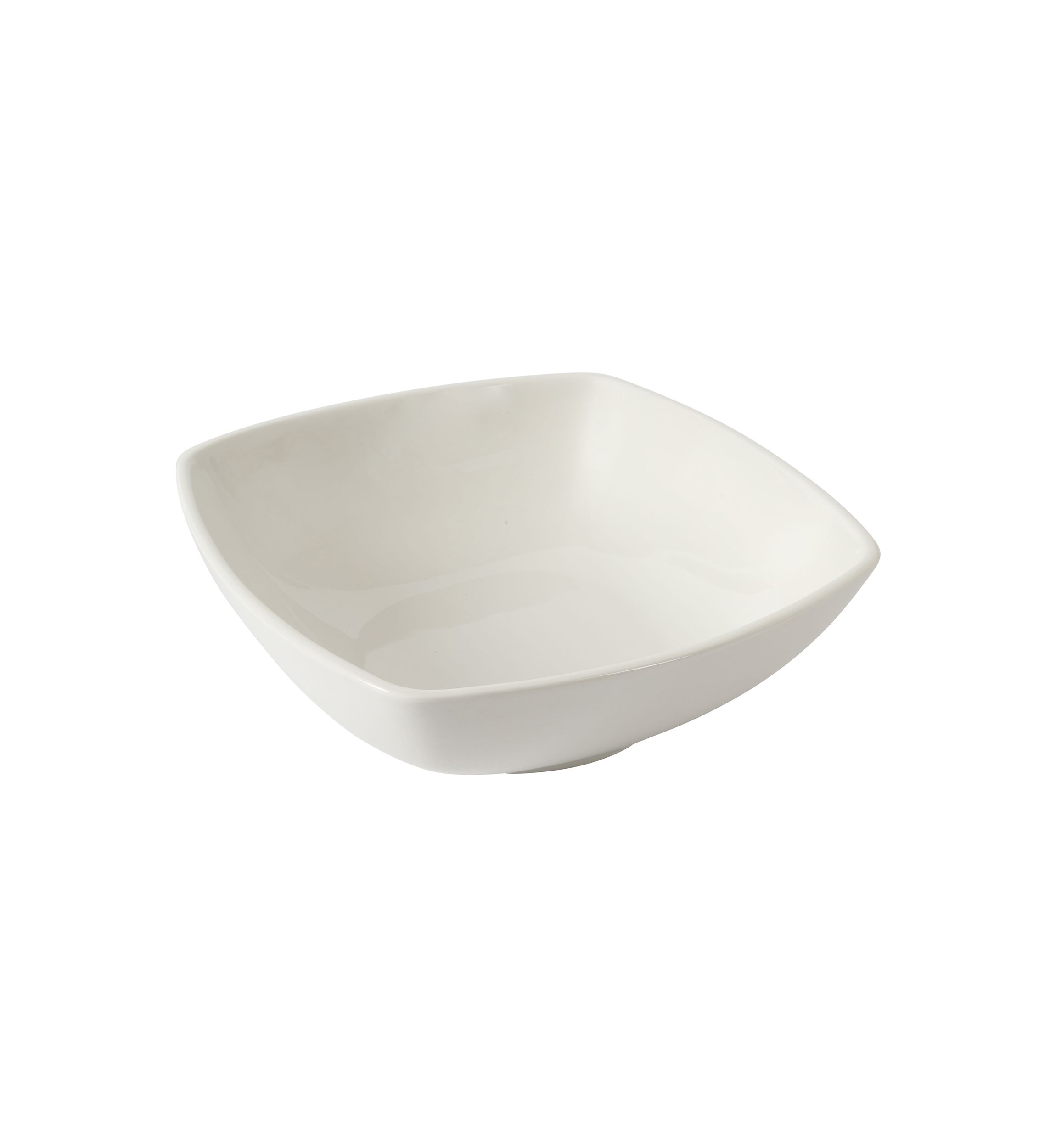 Square White Serving Bowl