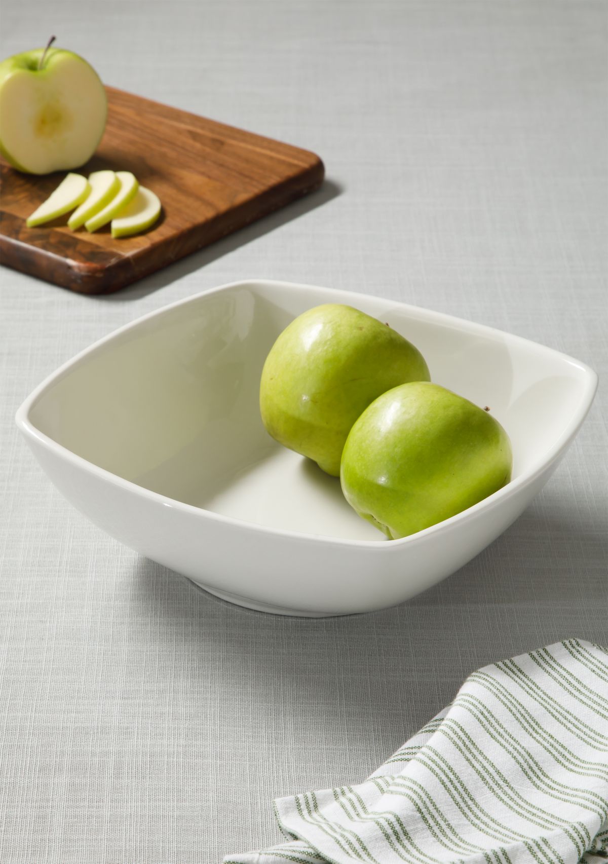 Square White Serving Bowl