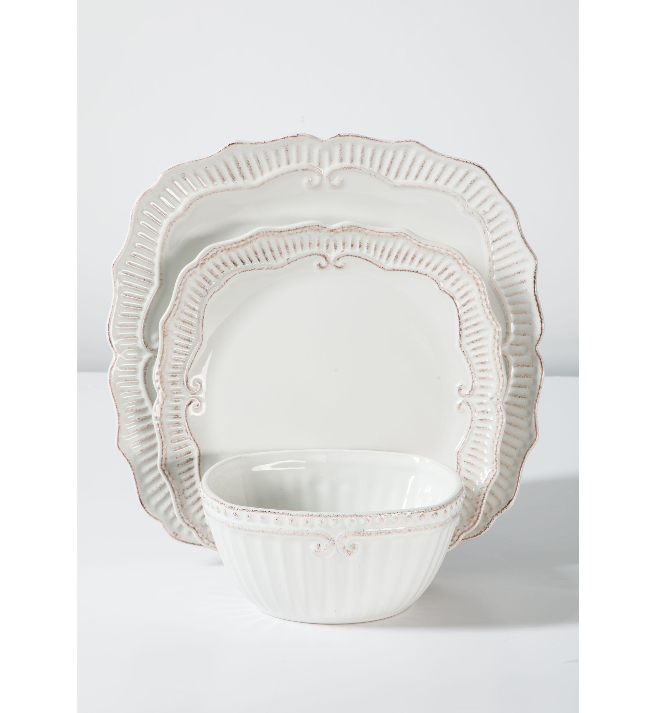 Capri Square 12 Piece Dinnerware Set