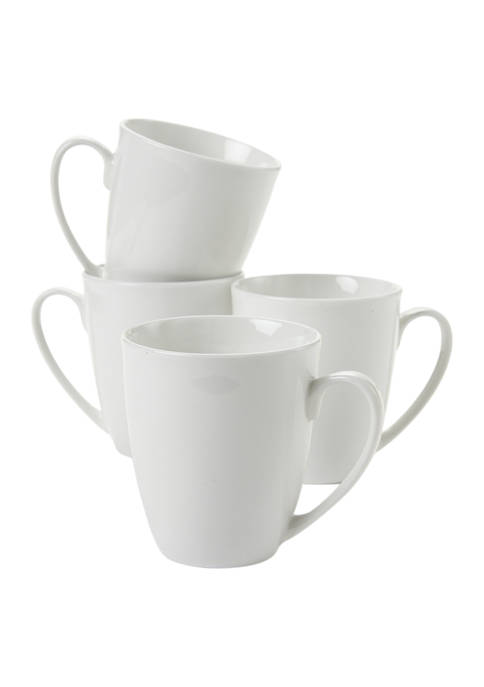 Signature White Mugs - Set of 4 