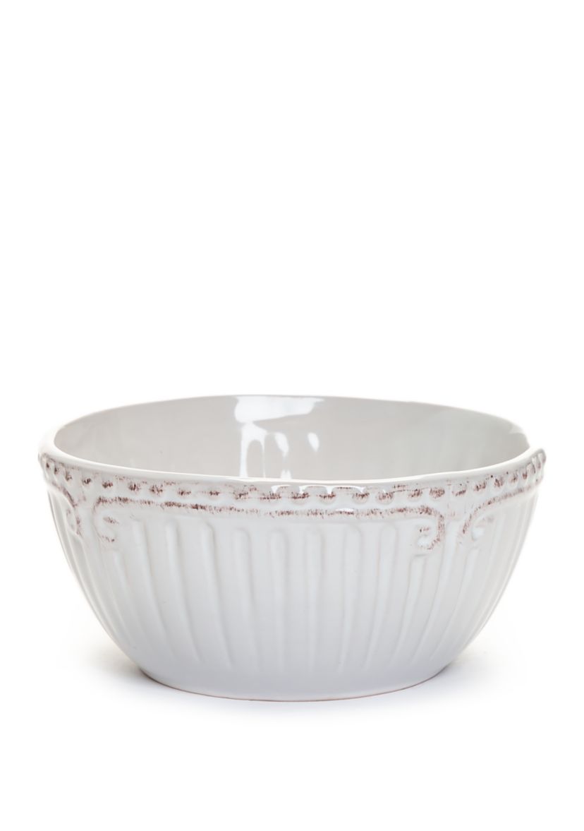  Capri White 12 Piece Dinnerware Set 