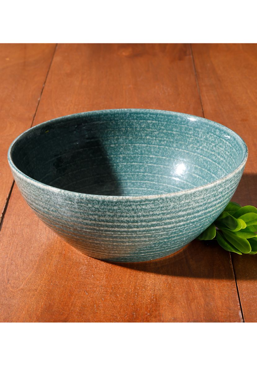 Turquoise 10" Serving Bowl