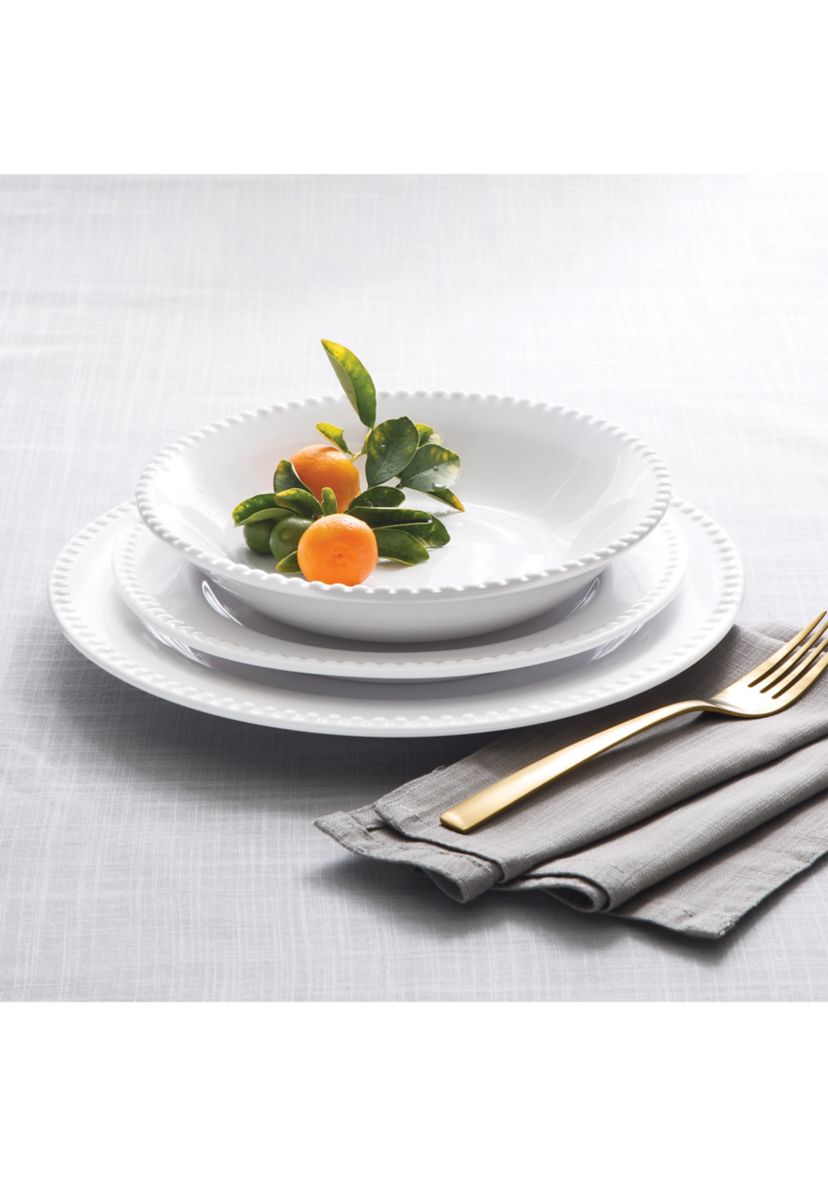 Caroline White Beaded 12 Piece Set