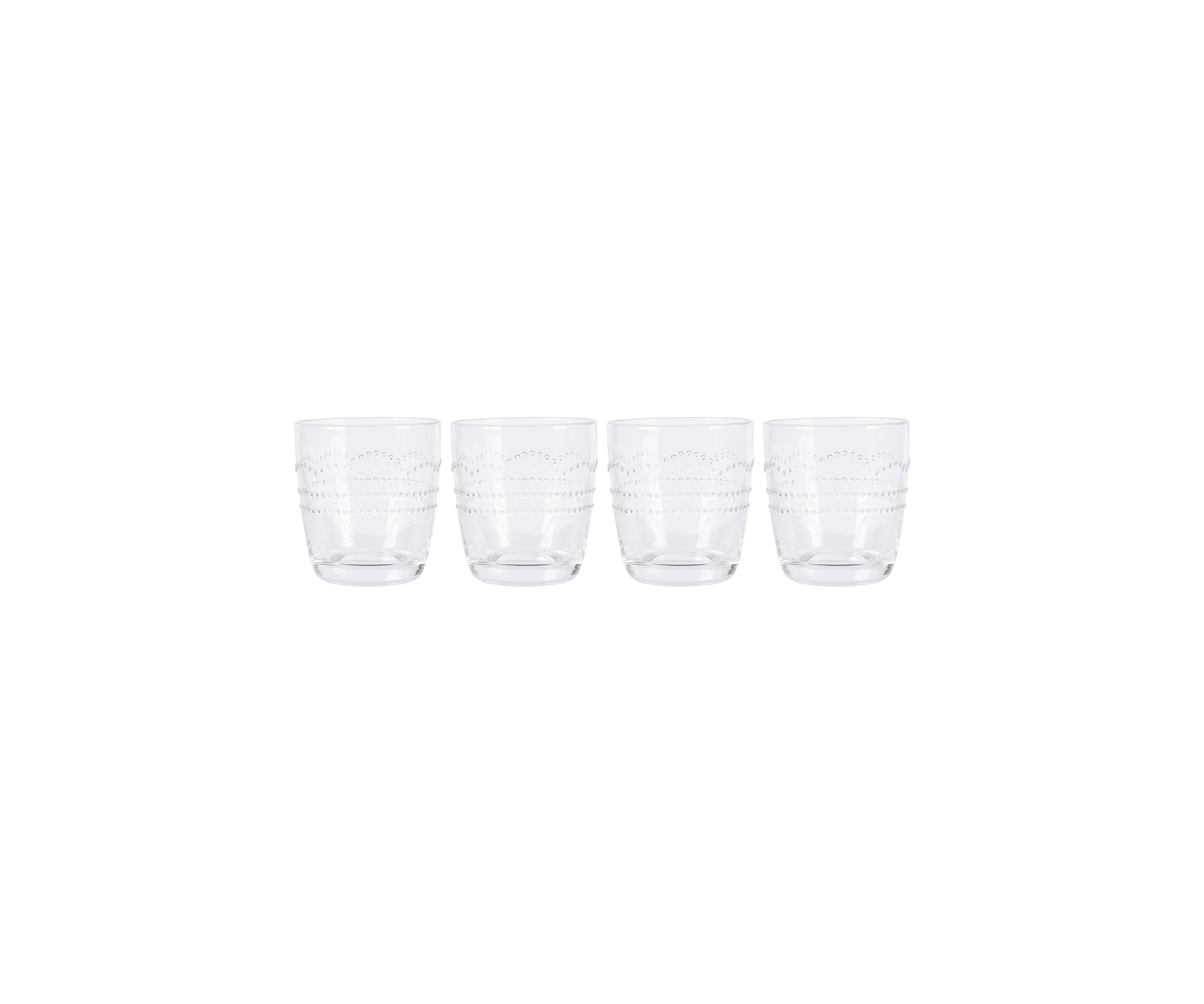 Double Old Fashioned Glasses - Set of 4
