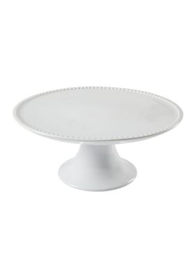 White Beaded Cake Stand
