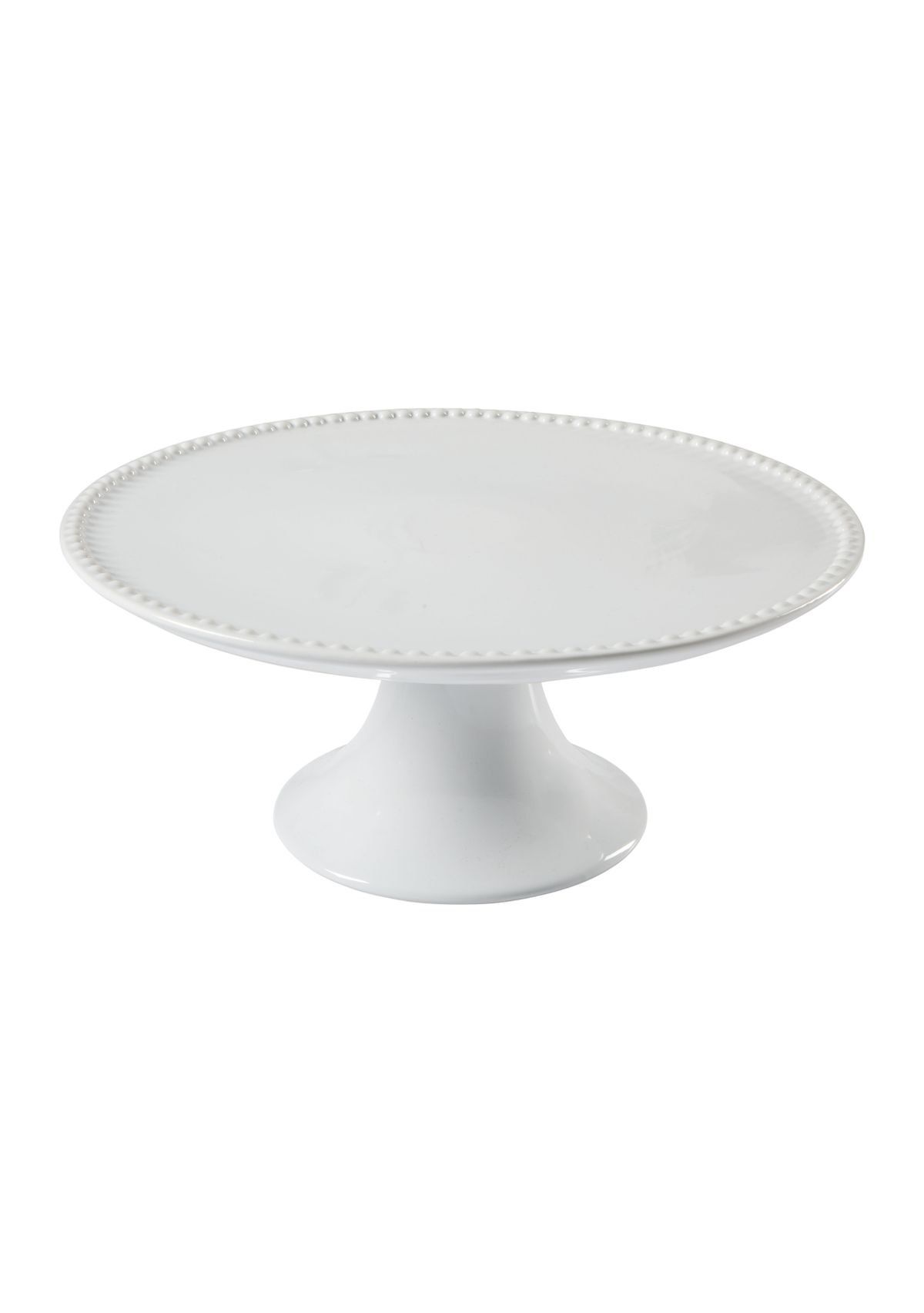 White Beaded Cake Stand