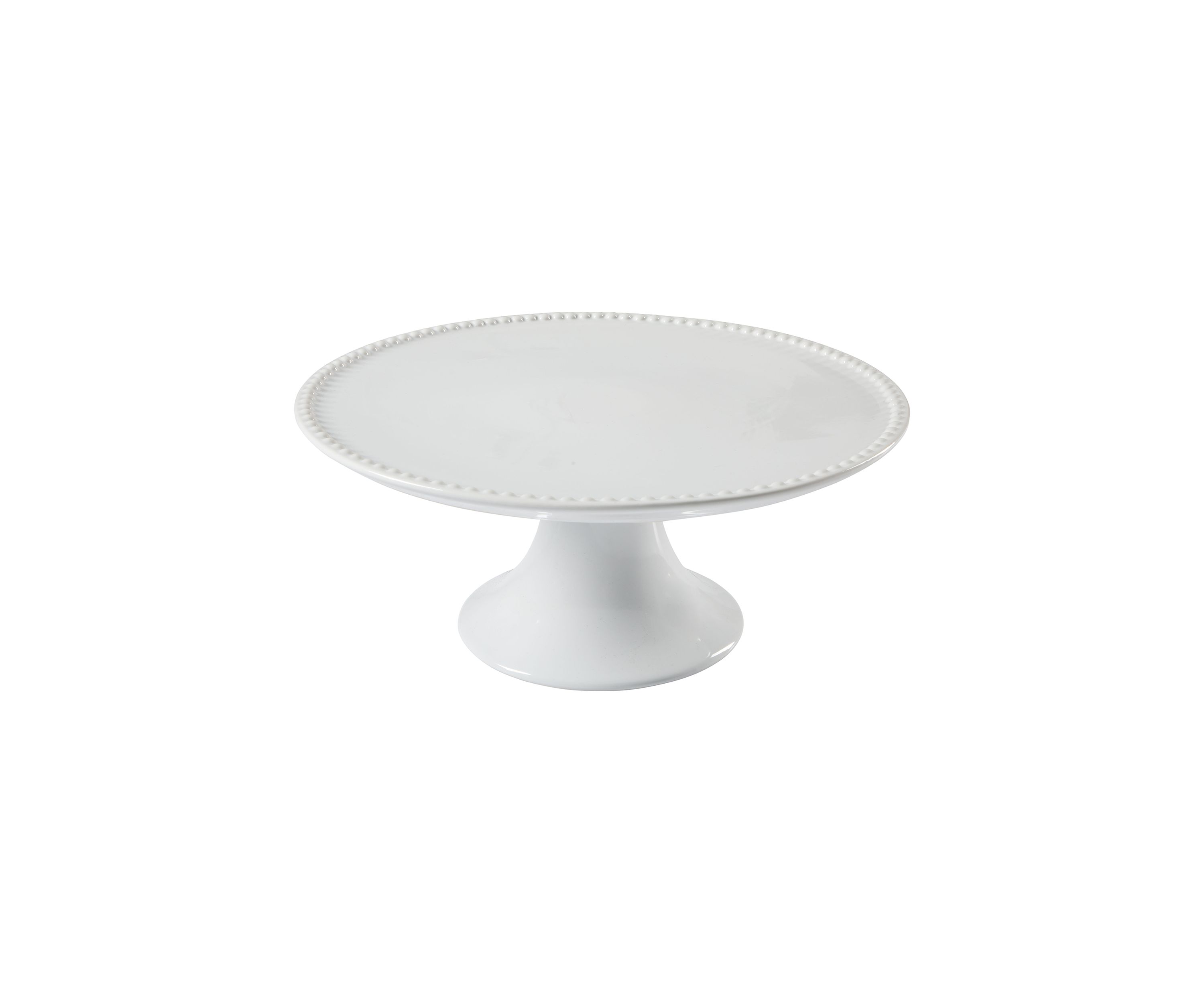 White Beaded Cake Stand